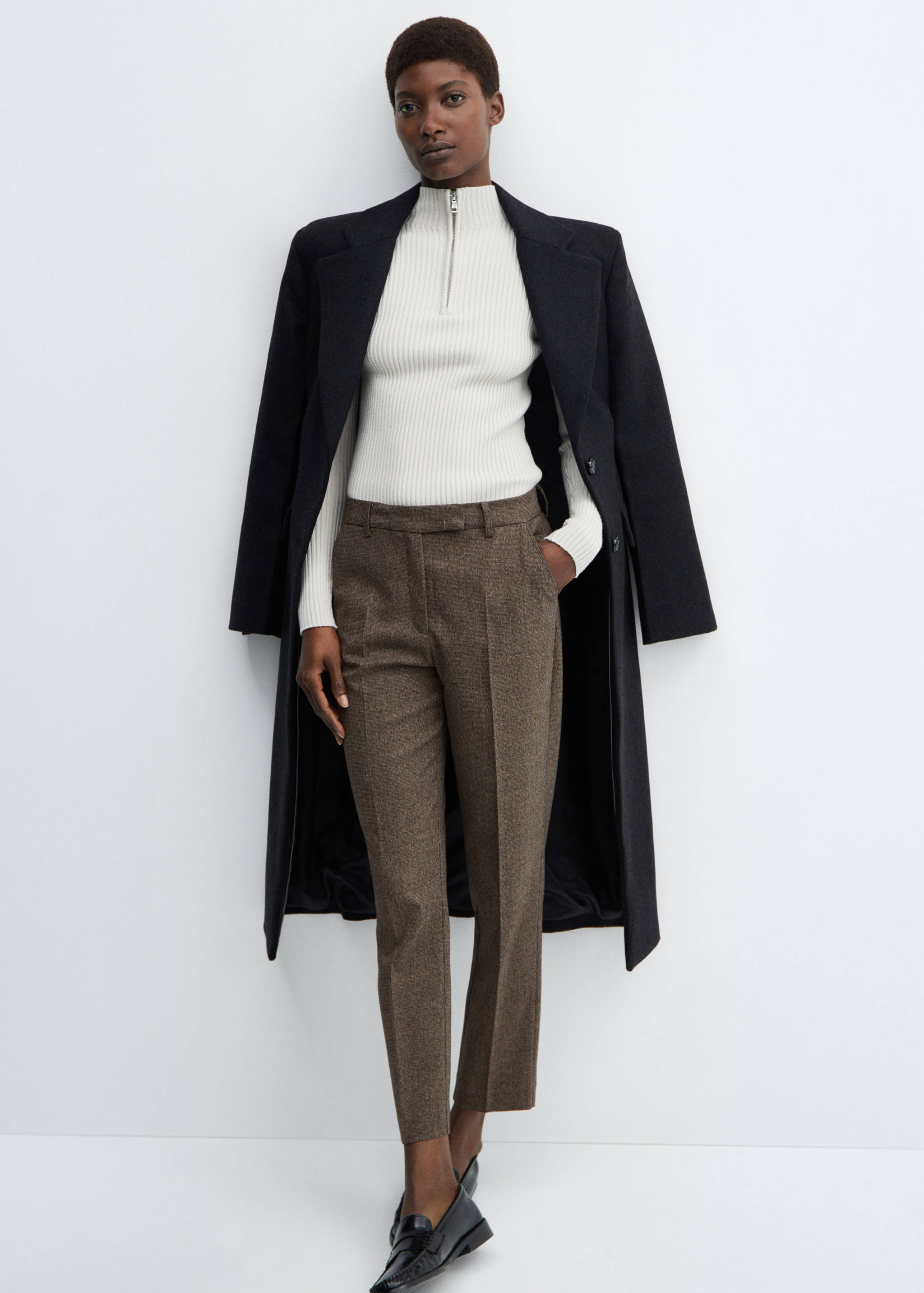 Mid-rise skinny trousers - Details of the article 2