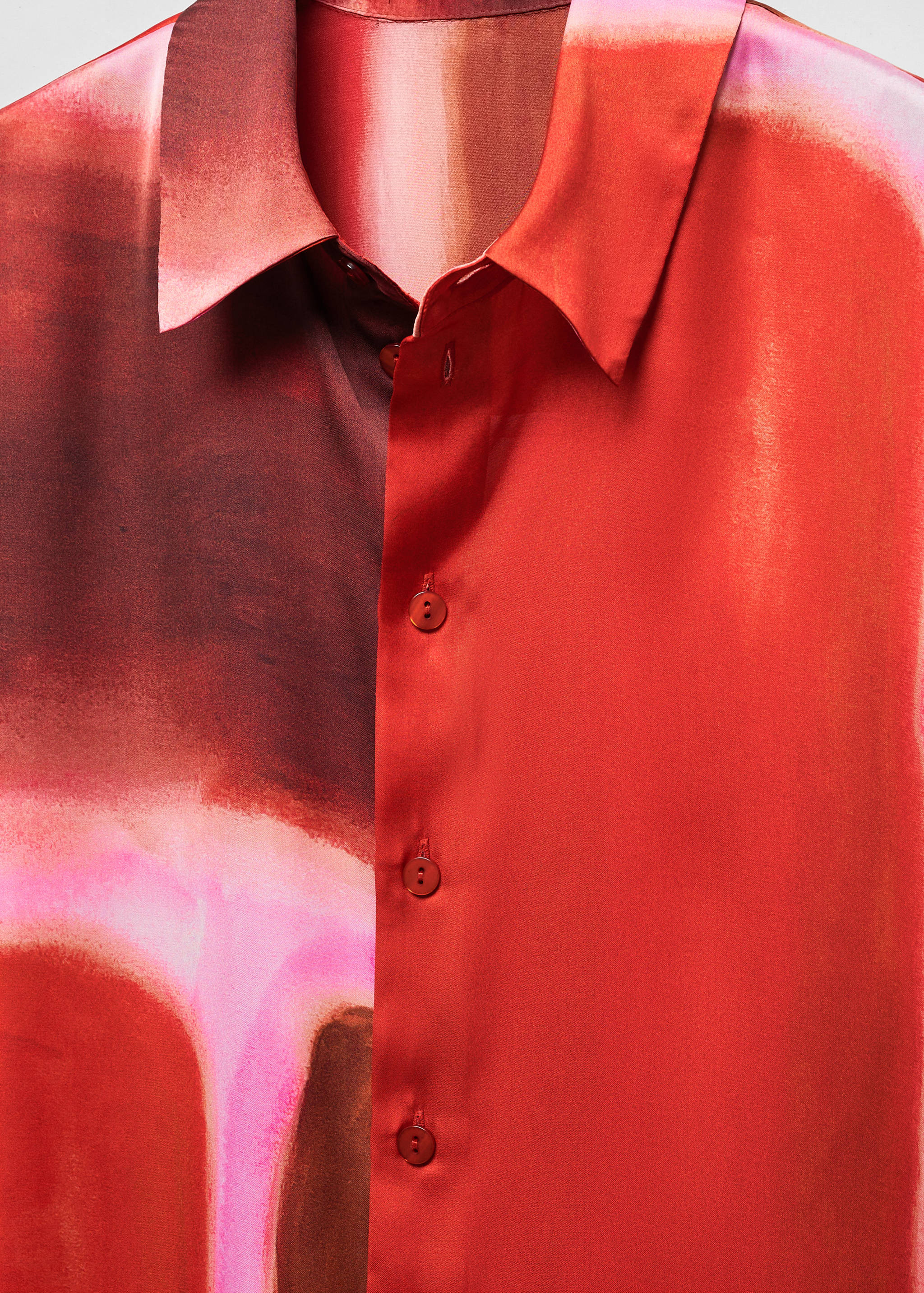Satin tie-dye shirt - Details of the article 8