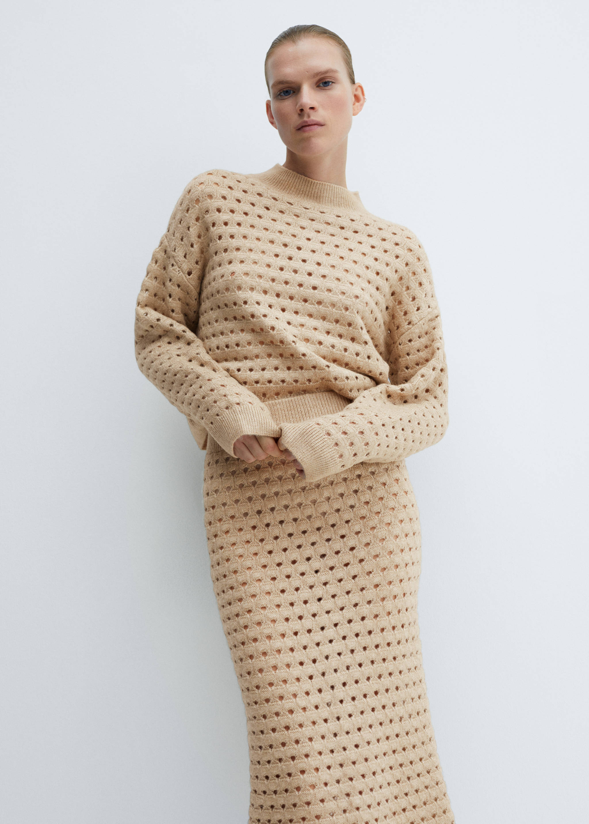 Falda punto detalles calados - Detalle del artículo 1