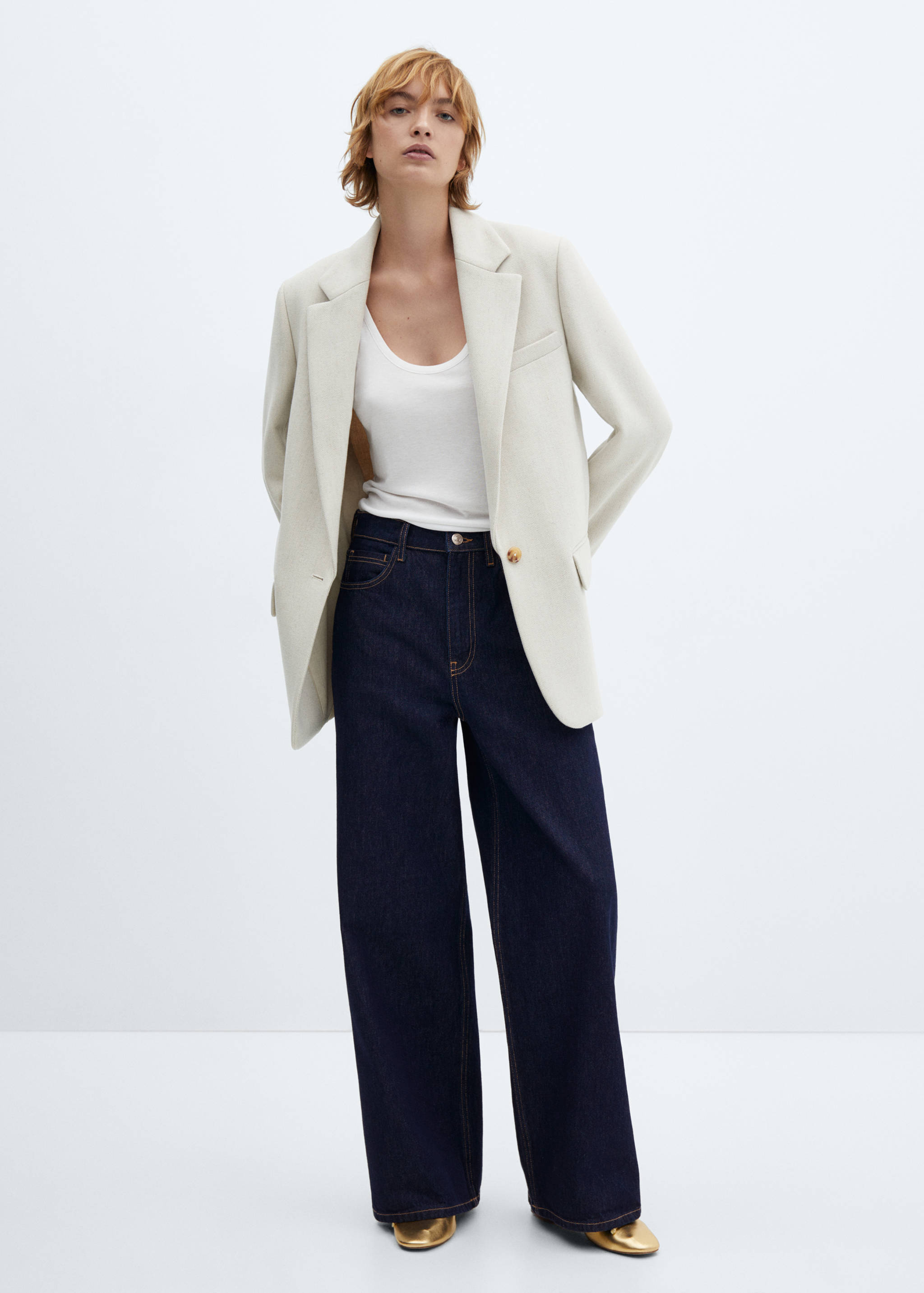 Jean wideleg loose taille basse - Plan général