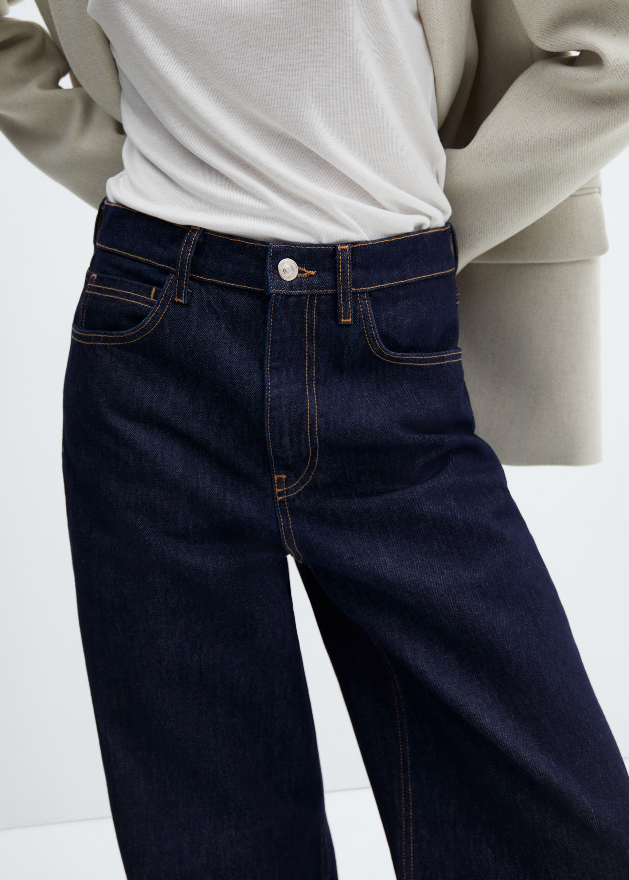 Loose Fit-Wideleg-Jeans mit niedriger Bundhöhe - Detail des Artikels 4