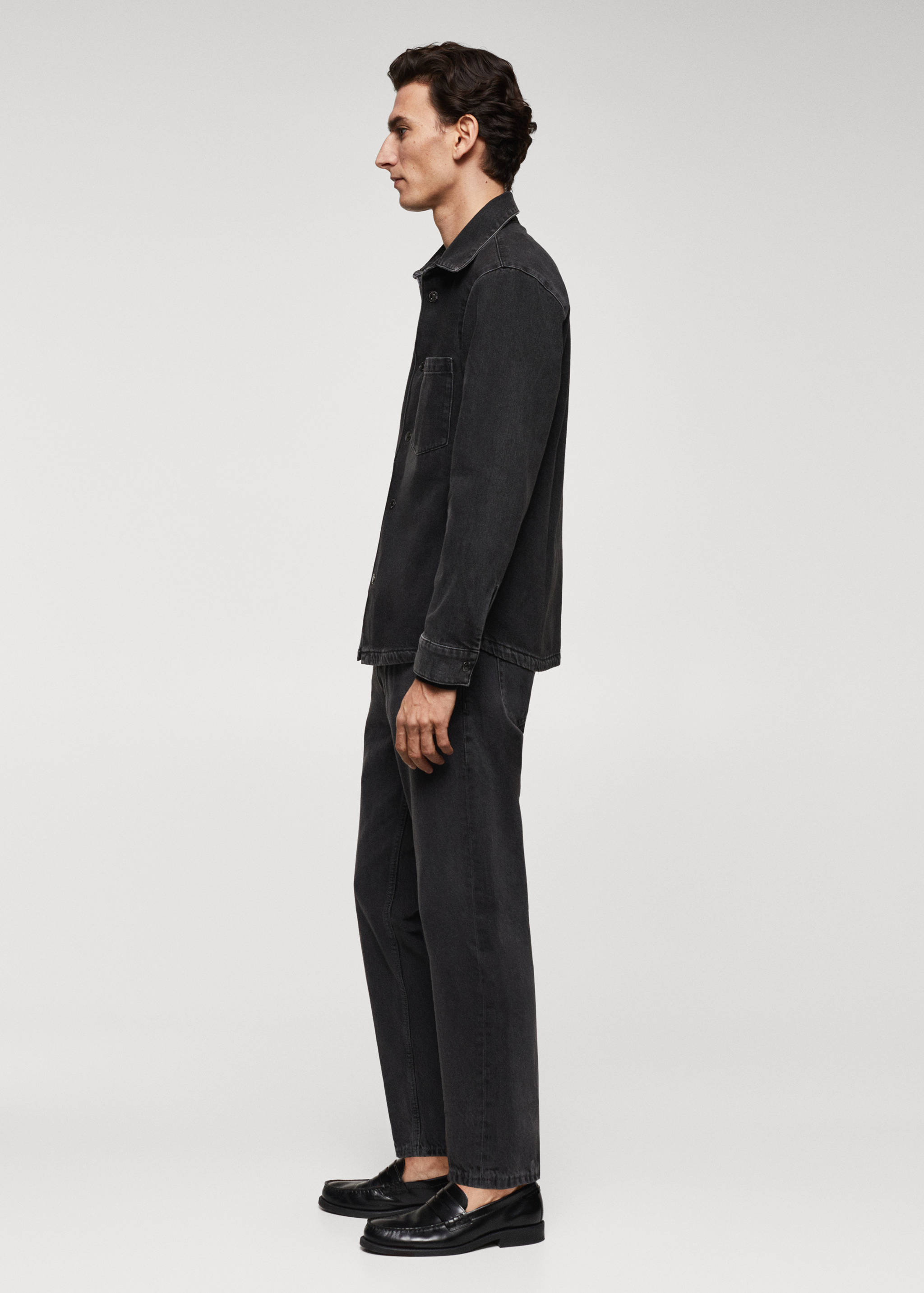 Pocket denim overshirt - Details of the article 2