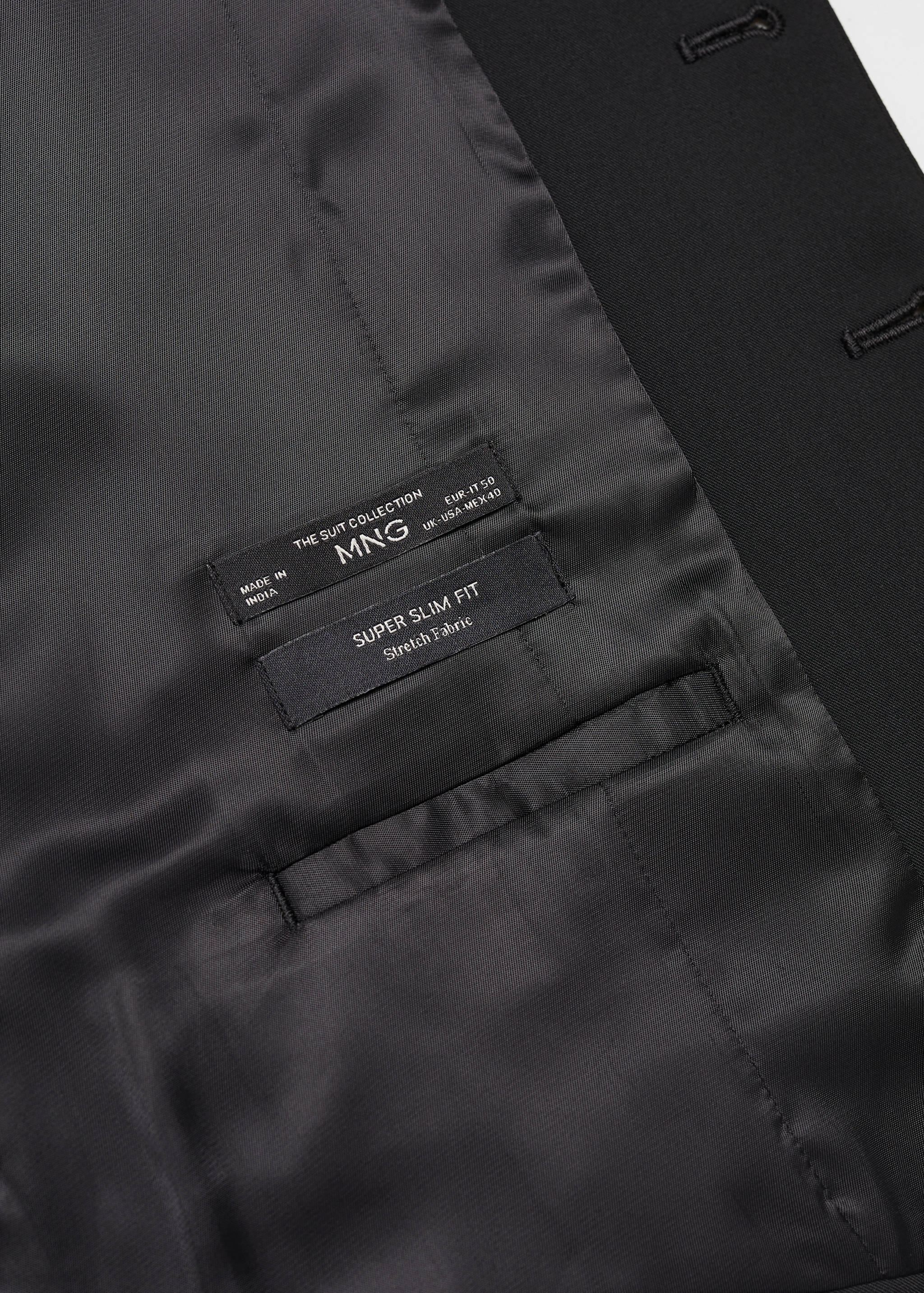 Armilla vestit súper slim fit teixit strech - Detall de l'article 8