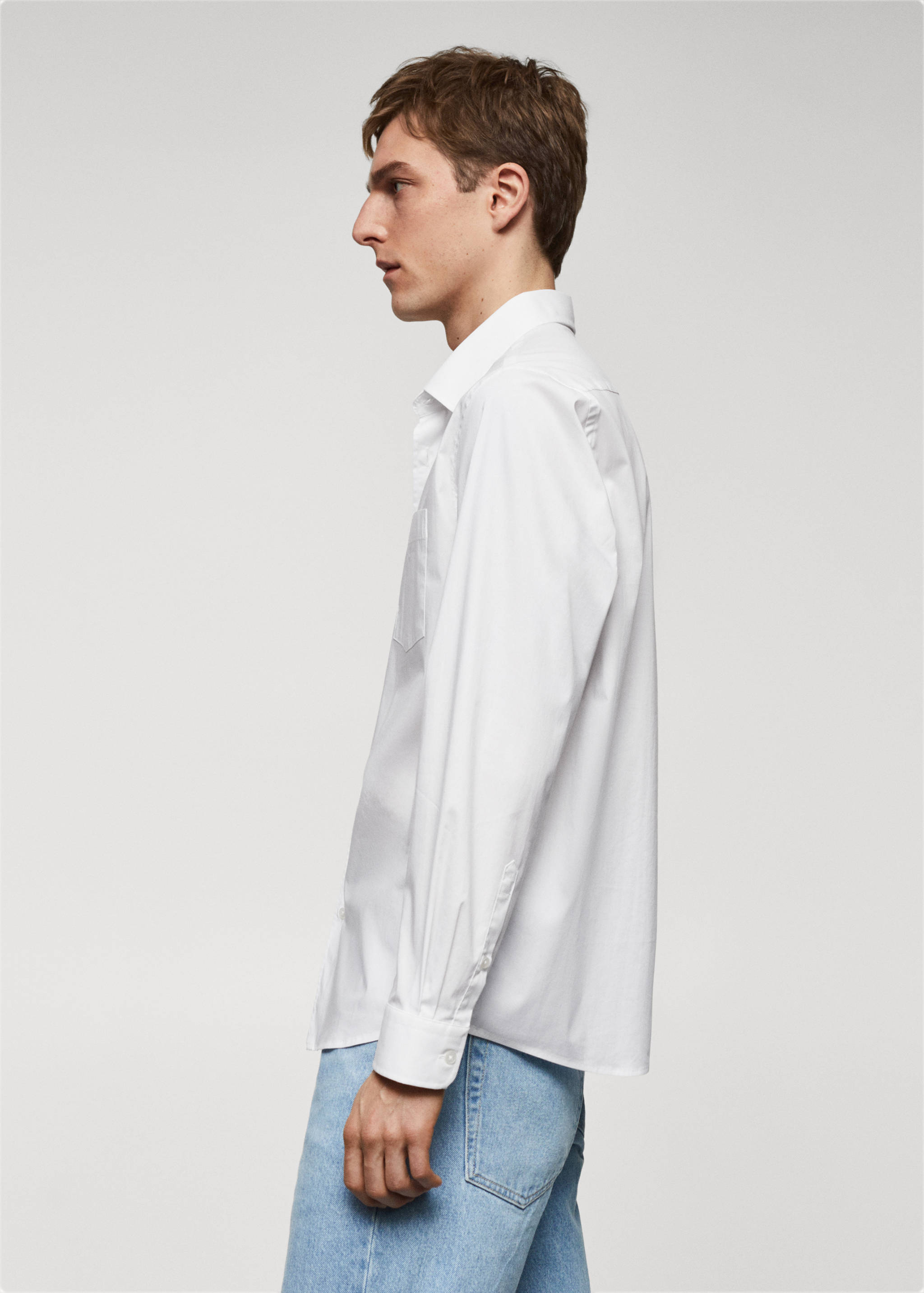 Classic-fit poplin shirt - Details of the article 2