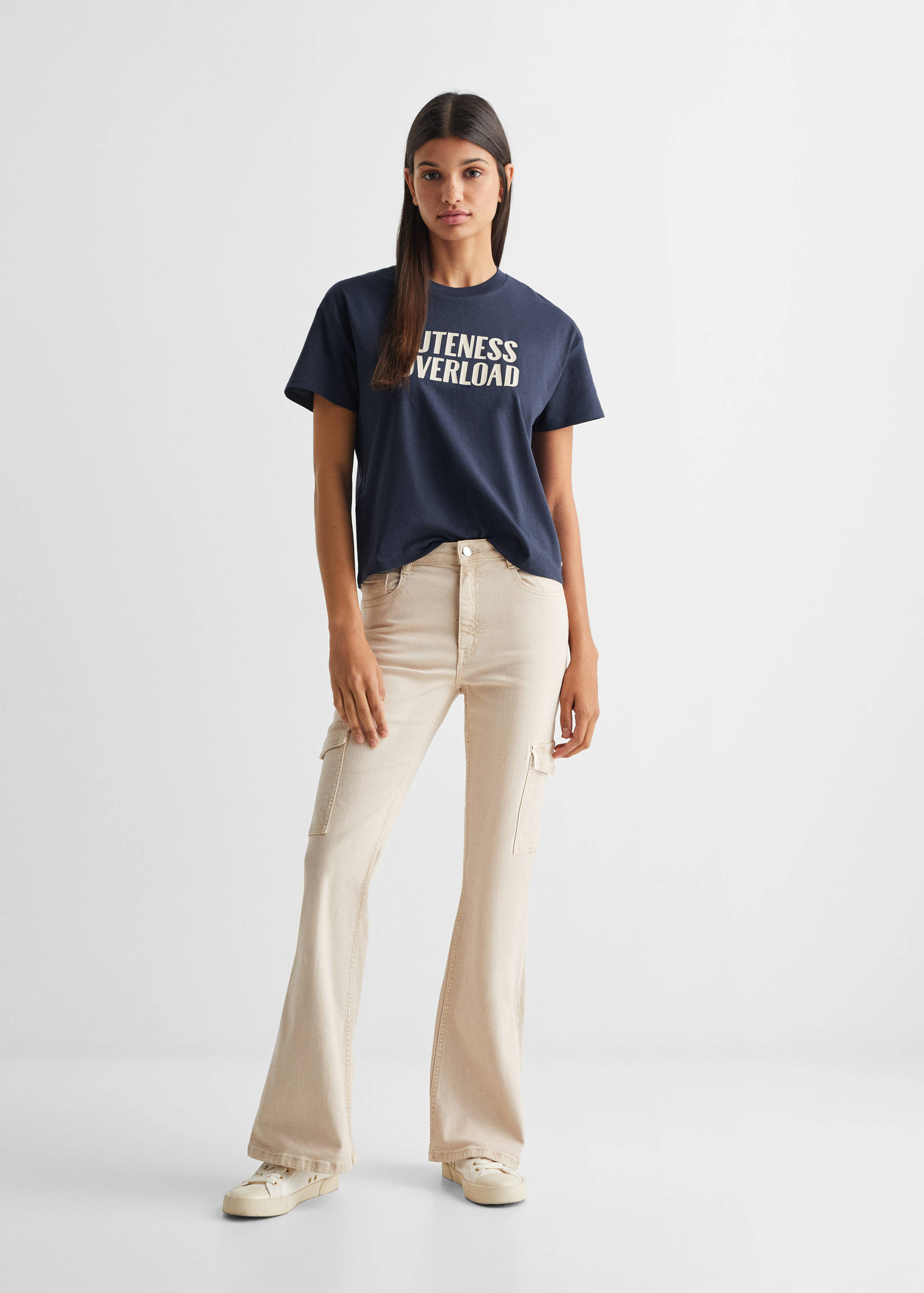 T-shirt message imprimé - Plan général