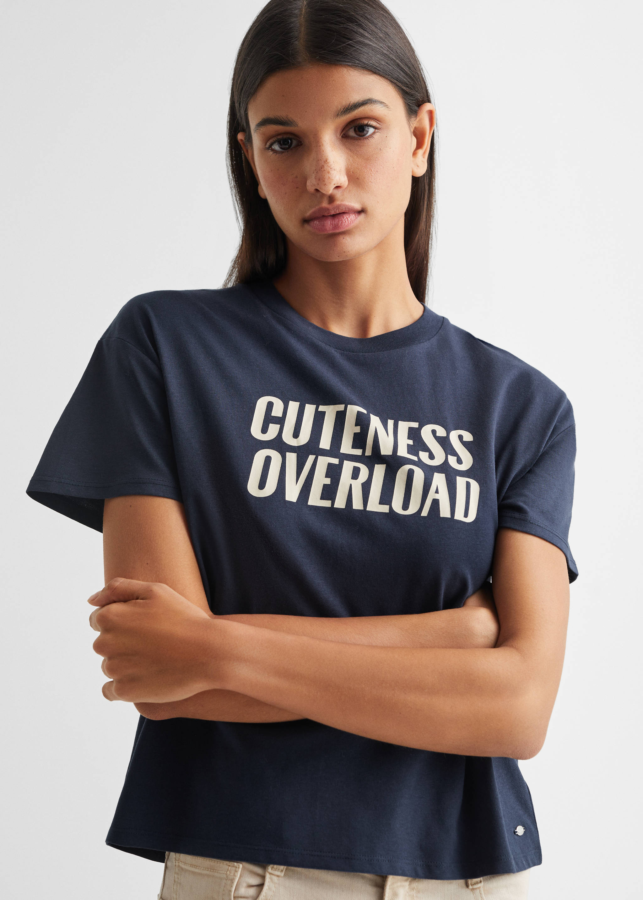 T-shirt message imprimé - Détail de l'article 1