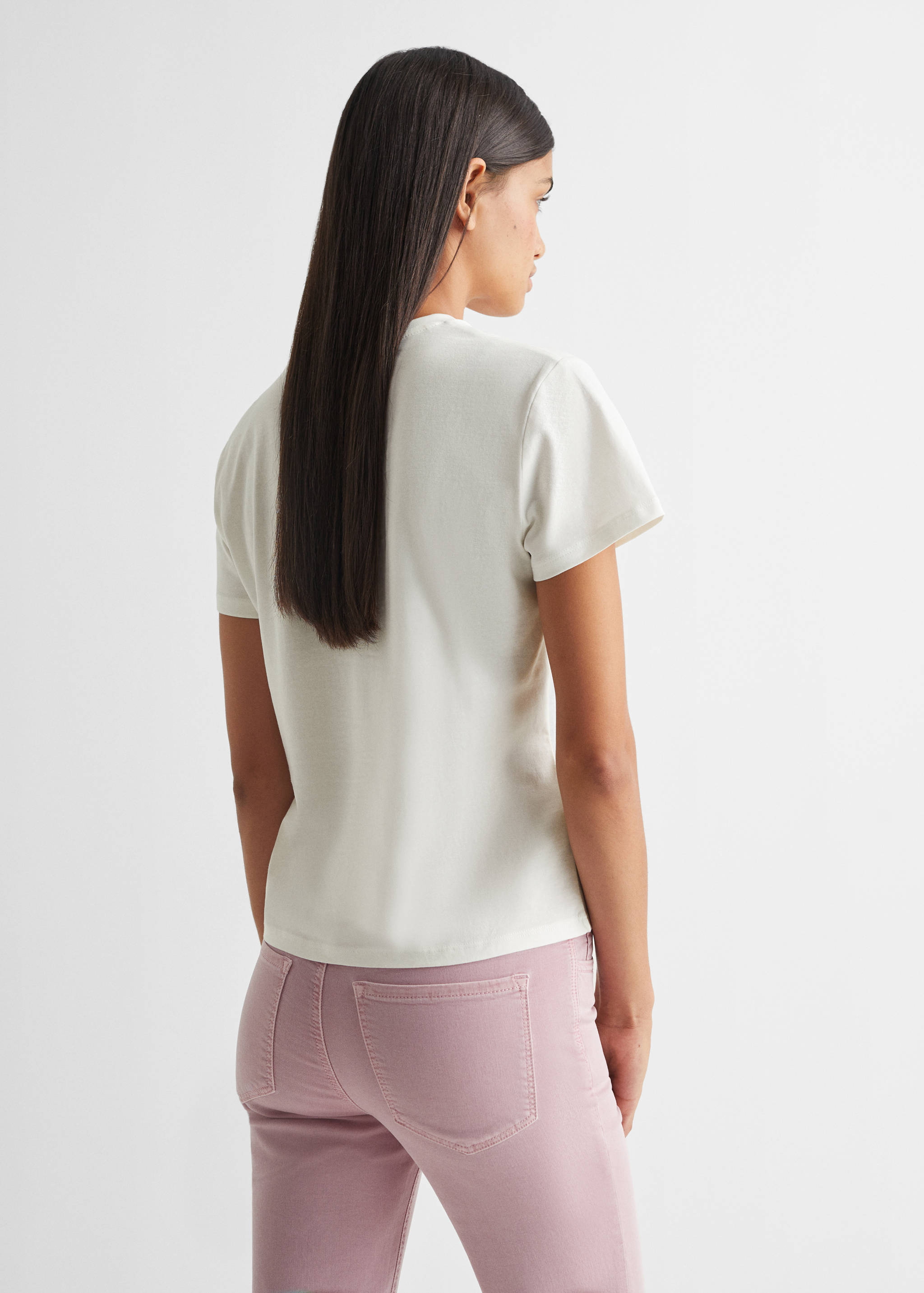 Printed message T-shirt - Reverse of the article