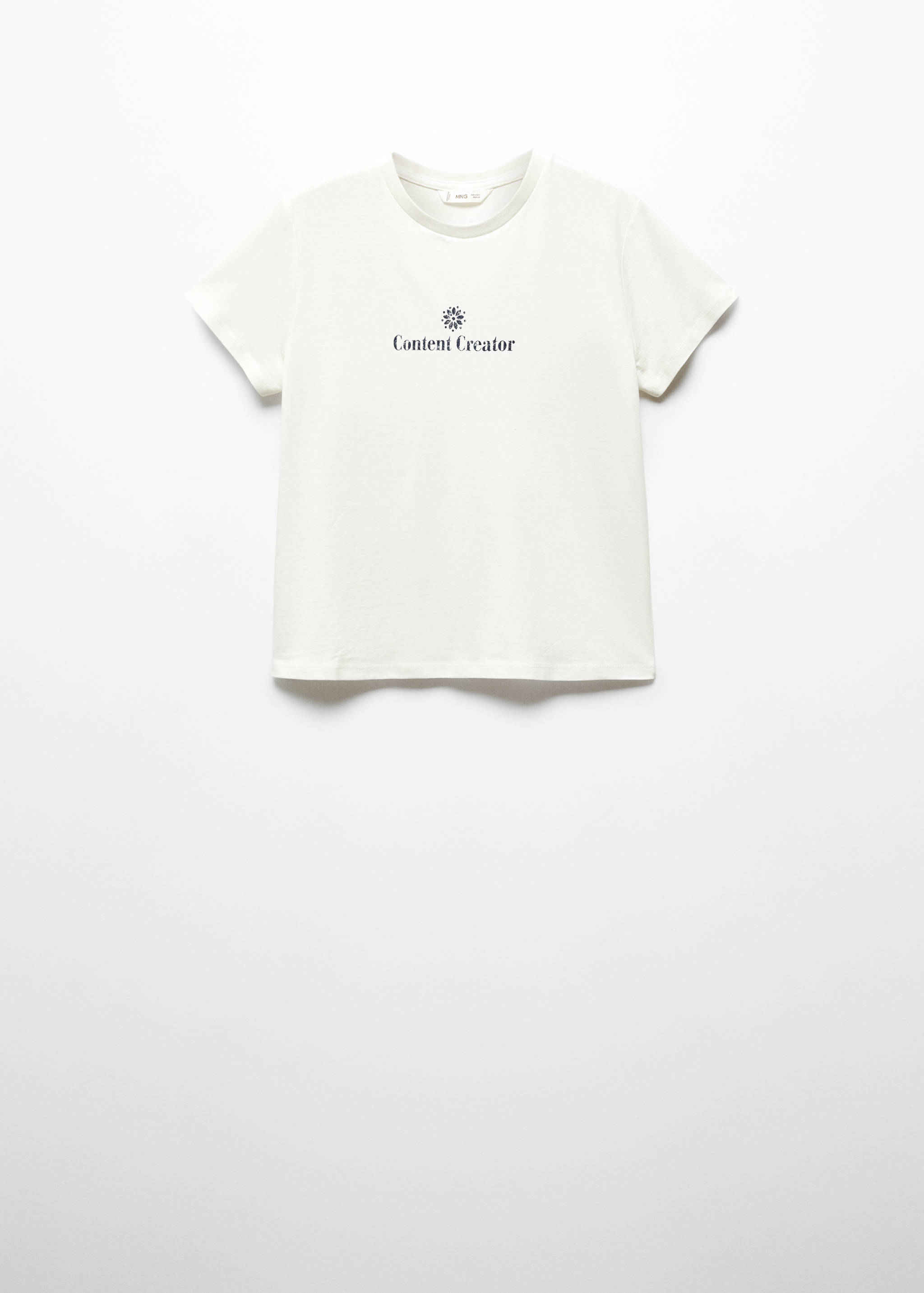 Printed message T-shirt - Article without model