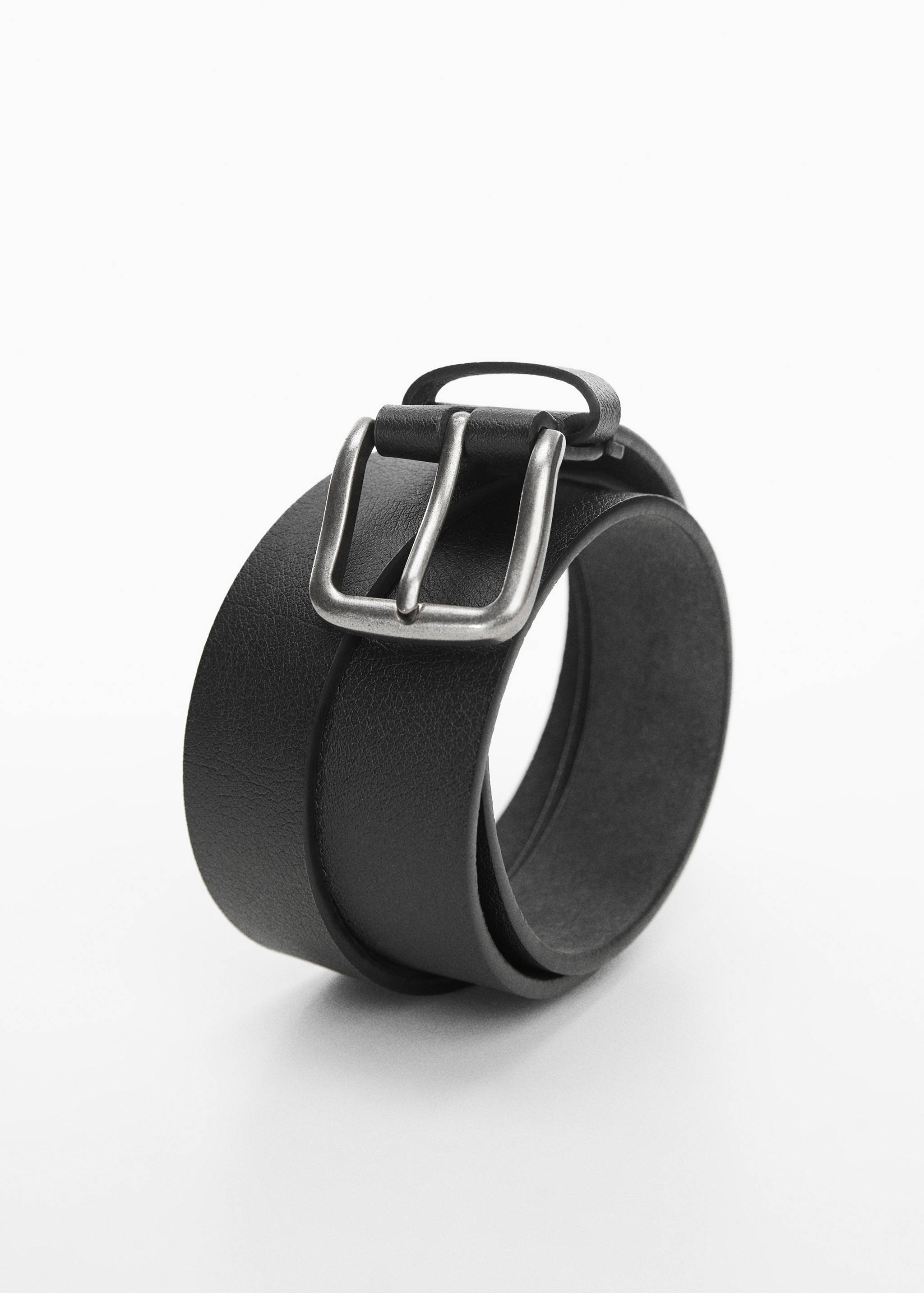 Leather belt with square buckle - Details of the article 2