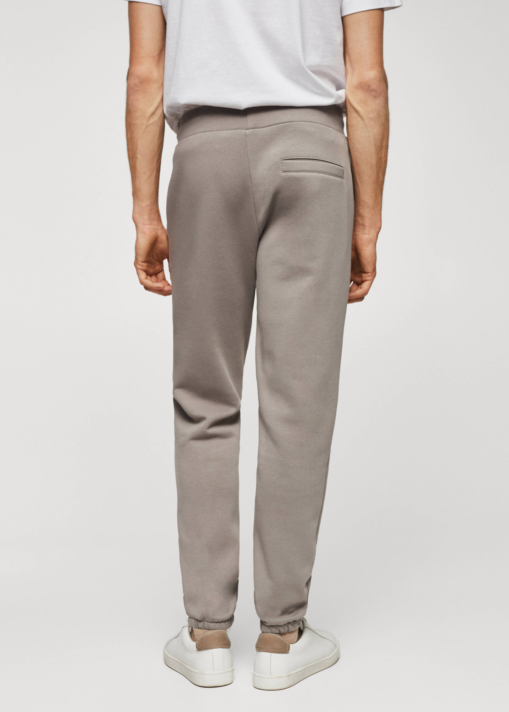 Cotton jogger-style trousers - Reverse of the article