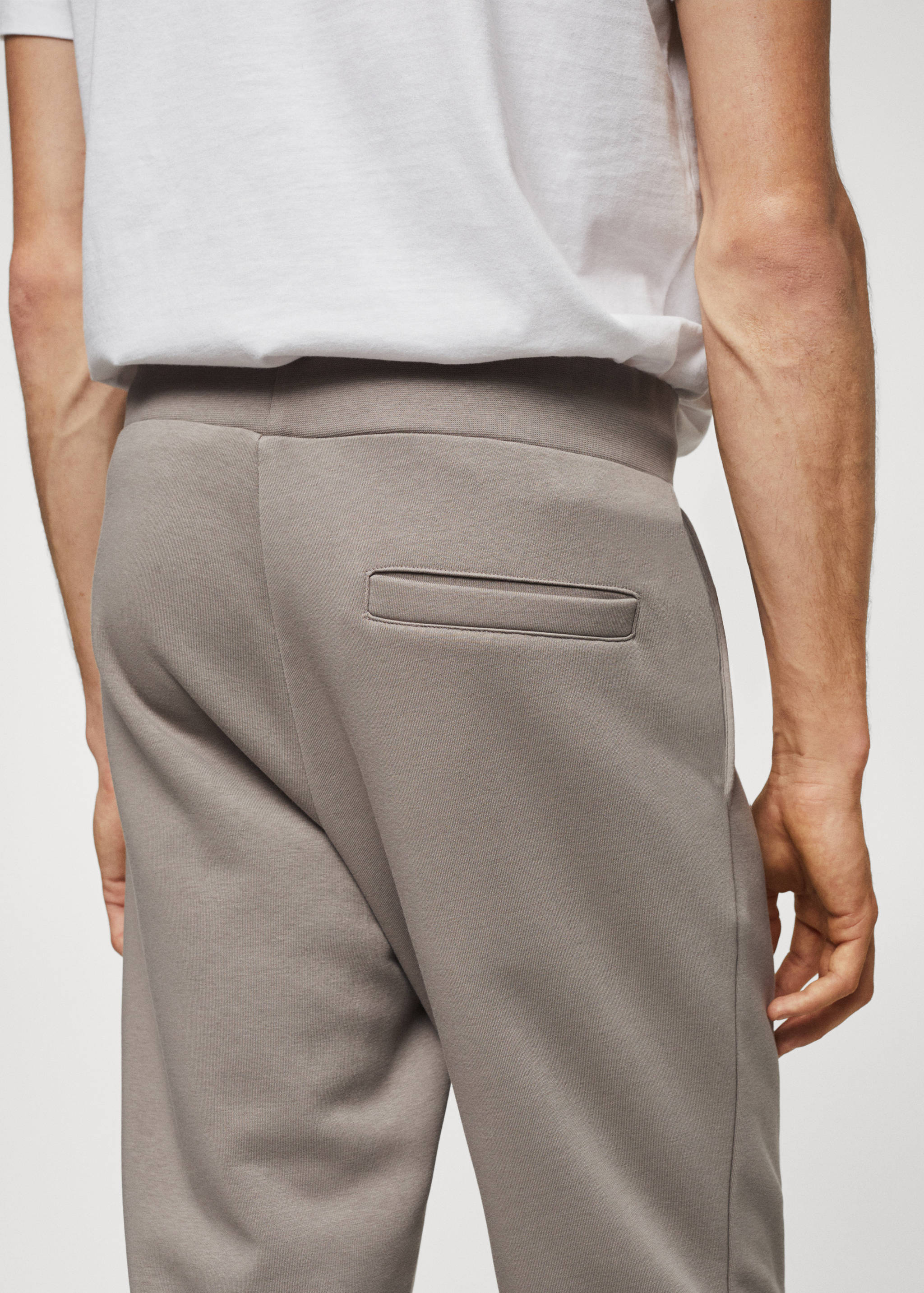 Cotton jogger-style trousers - Details of the article 2