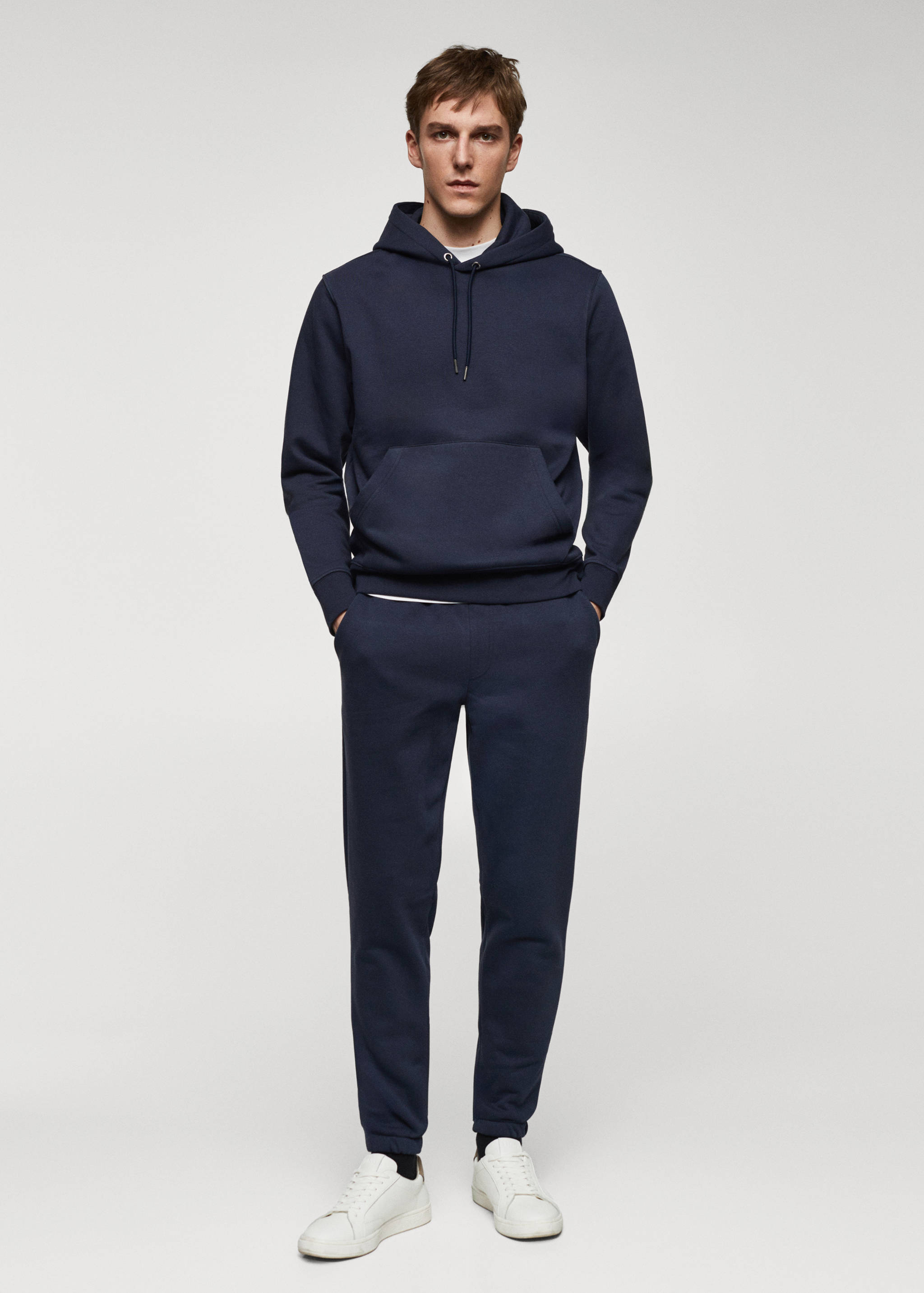 Cotton jogger-style trousers - General plane