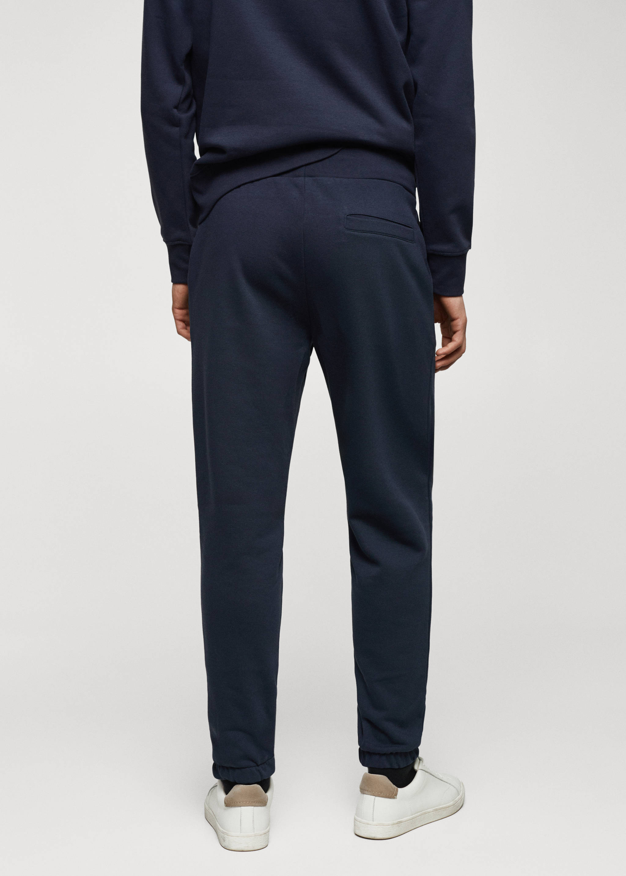Cotton jogger-style trousers - Reverse of the article