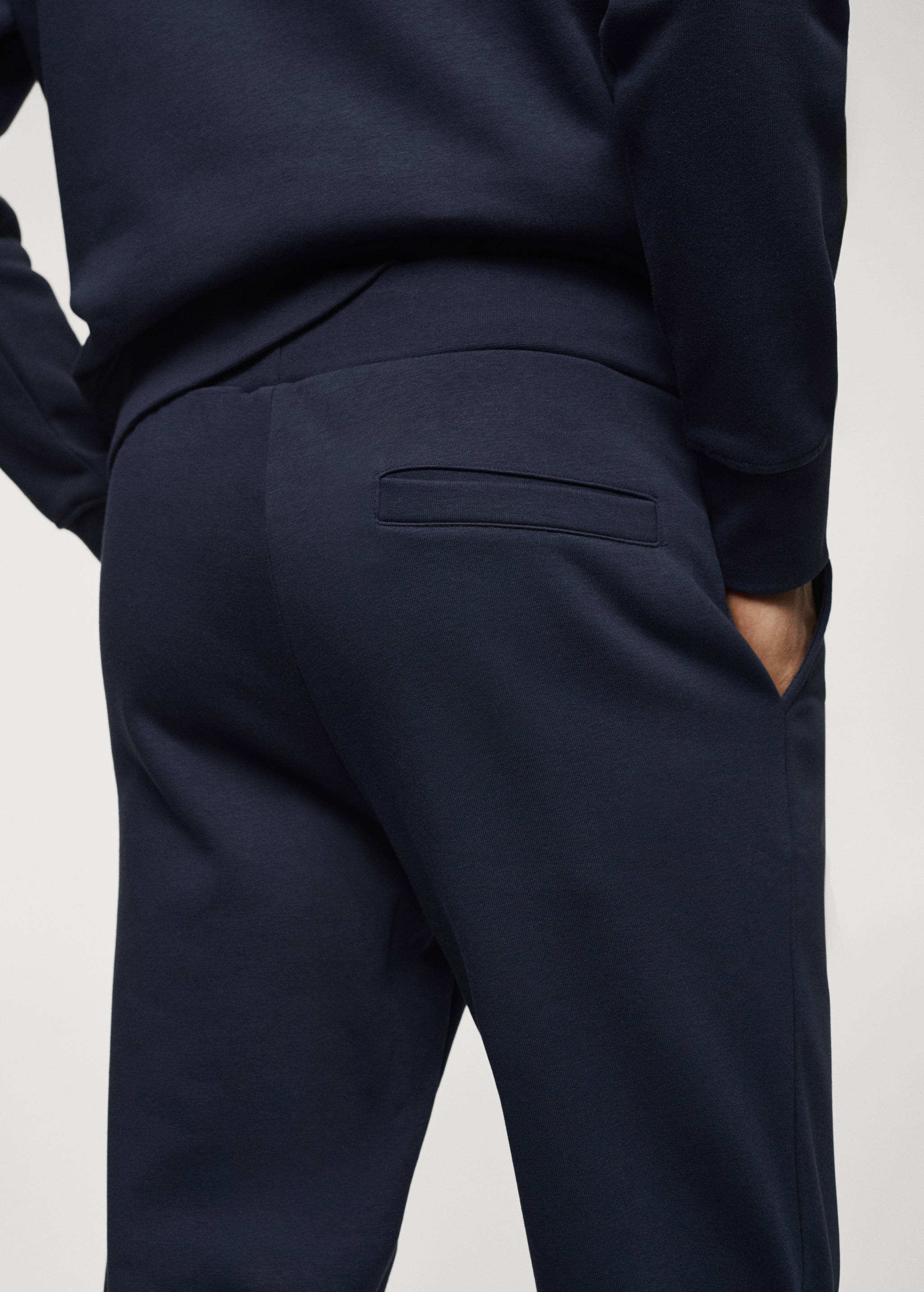Cotton jogger-style trousers - Details of the article 4