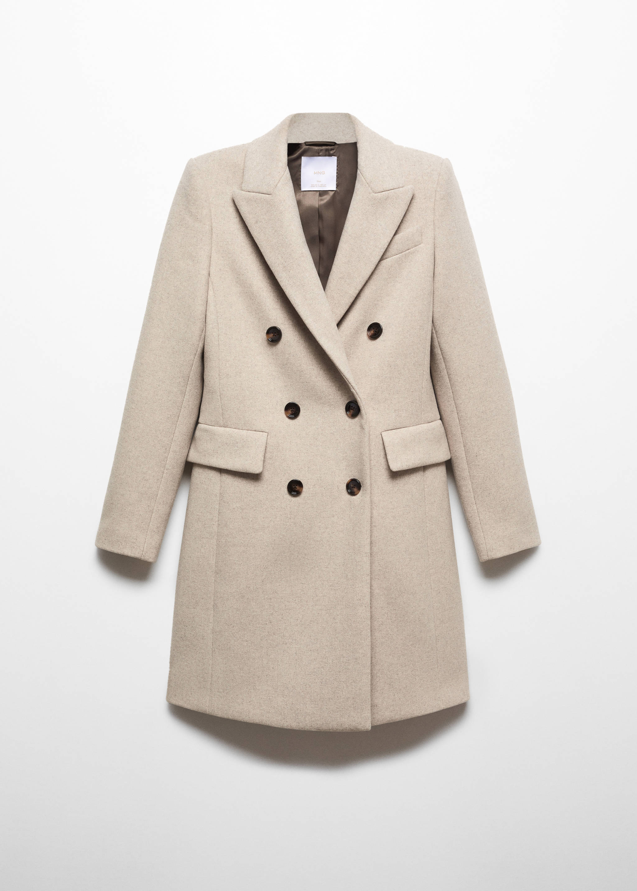 Double-breasted wool coat - Article without model