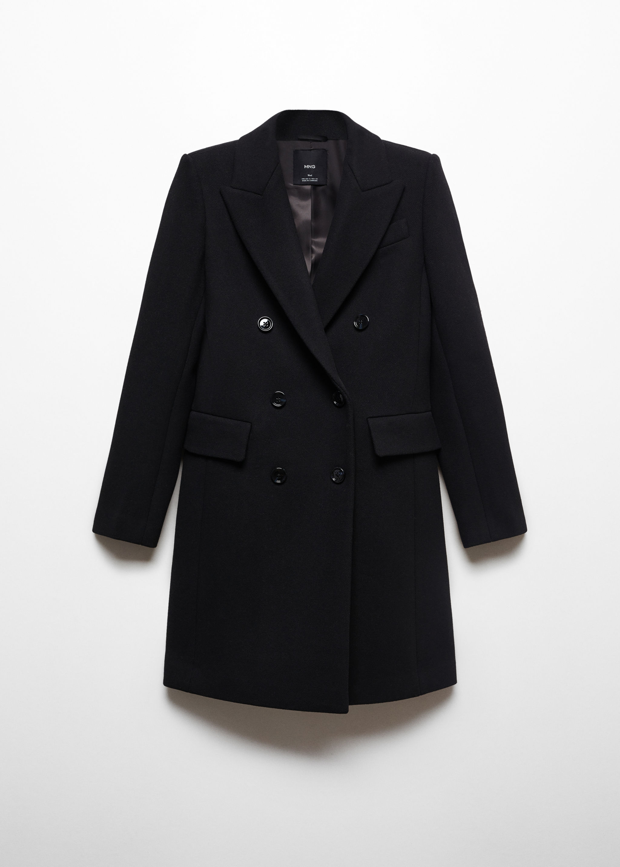 Double-breasted wool coat - Article without model