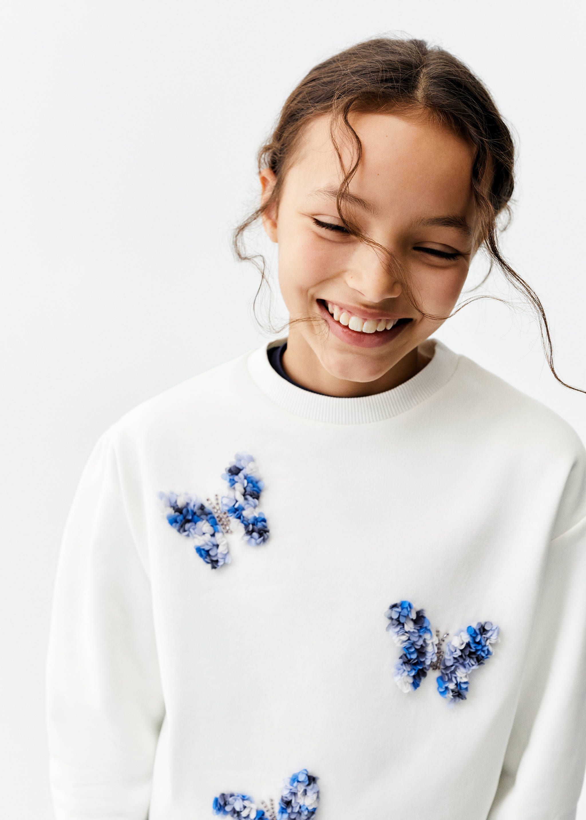 Gemustertes Baumwoll-Sweatshirt - Detail des Artikels 1