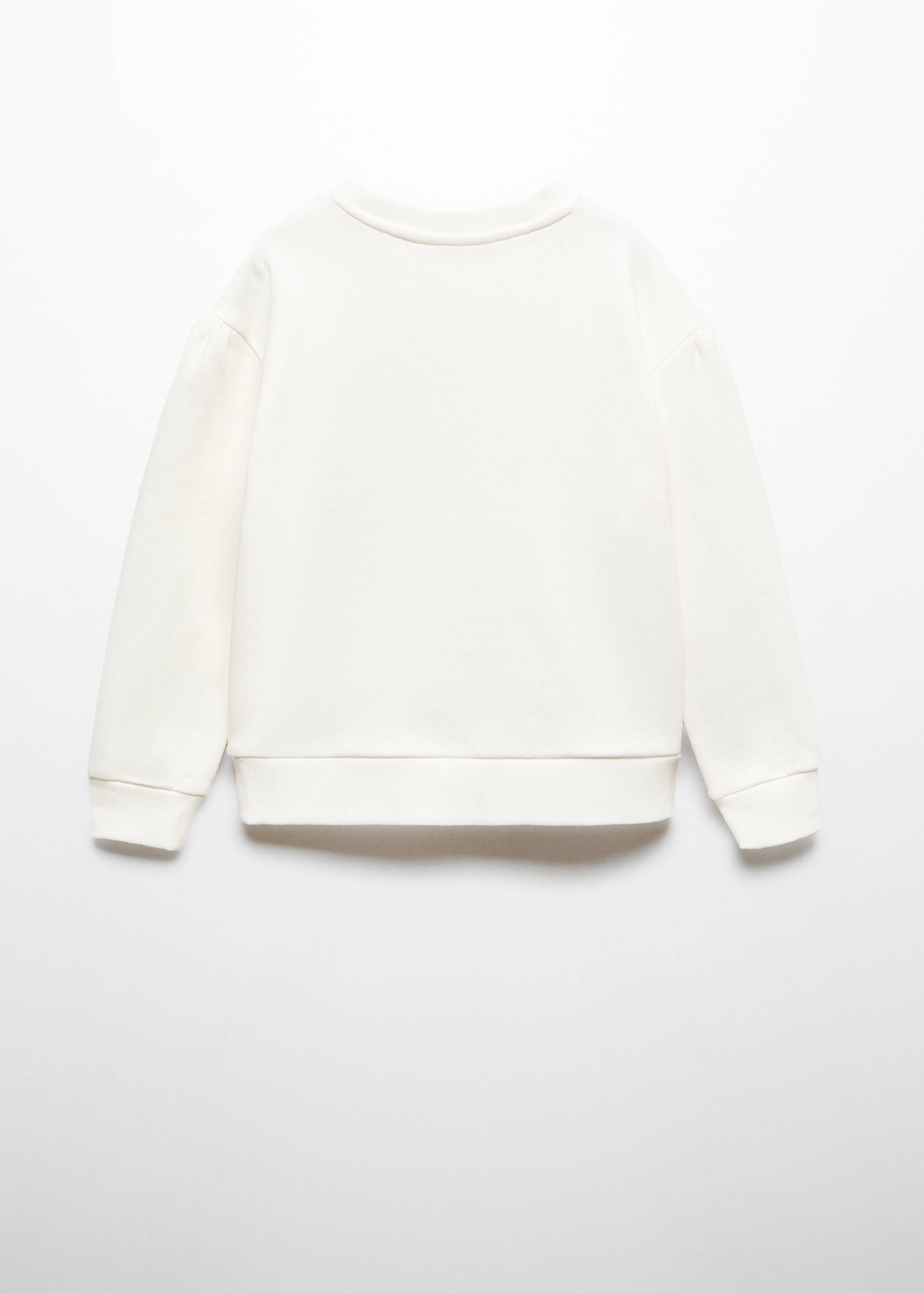 Gemustertes Baumwoll-Sweatshirt - Rückseite des Artikels
