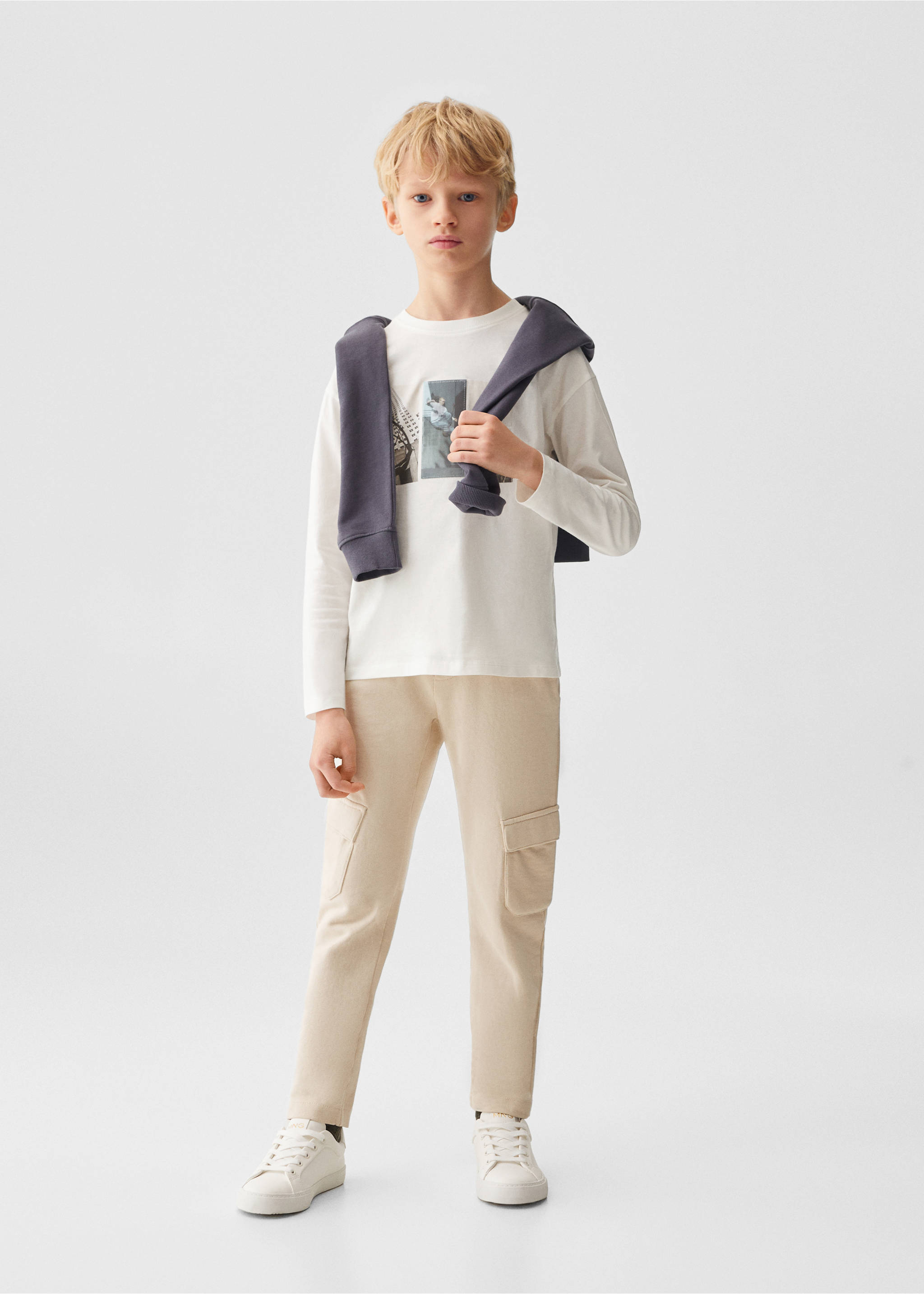 Printed image T-shirt - General plane, Off White. Ref: 67060649-00.