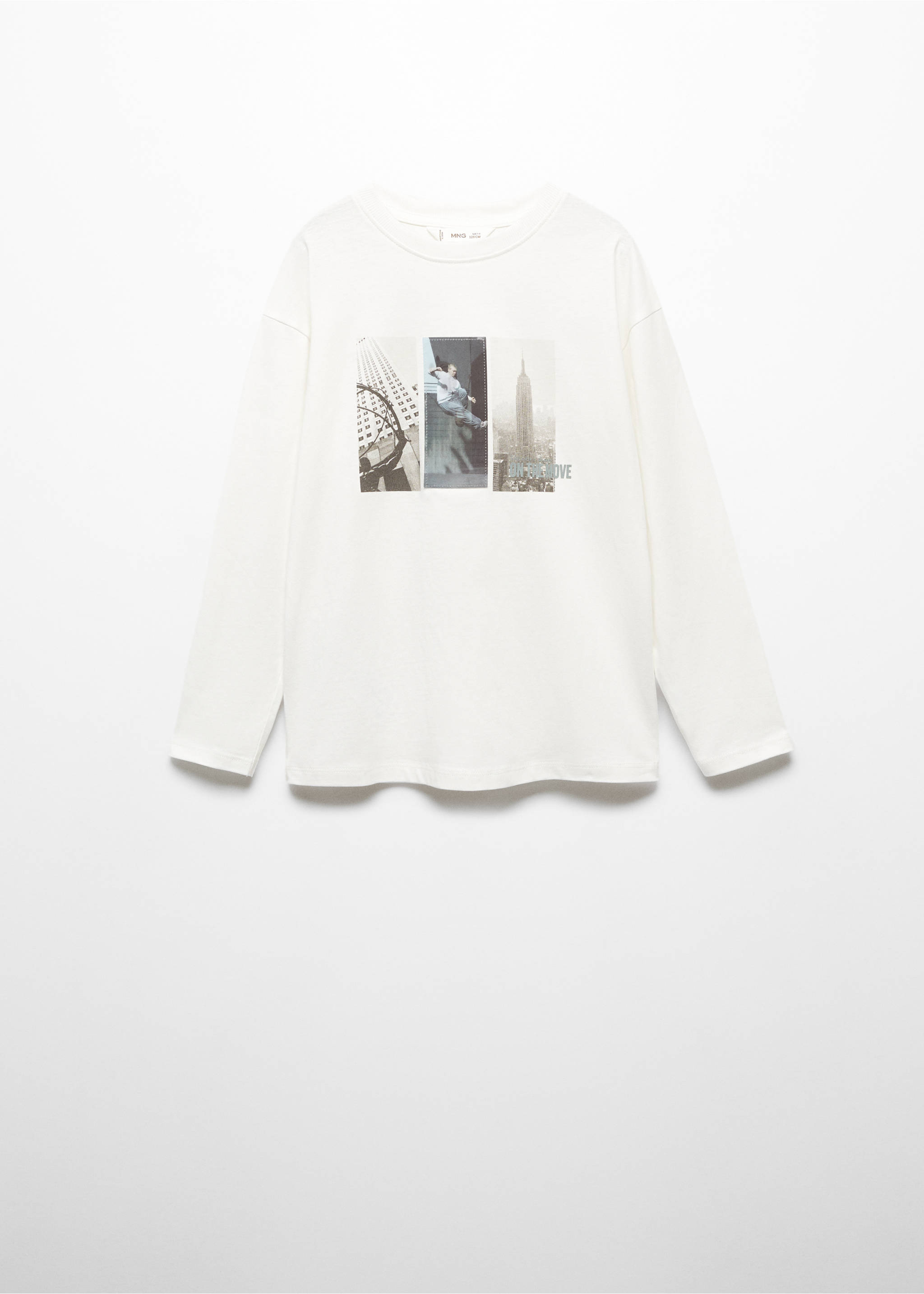 Printed image T-shirt - Article without model, Off White. Ref: 67060649-00.
