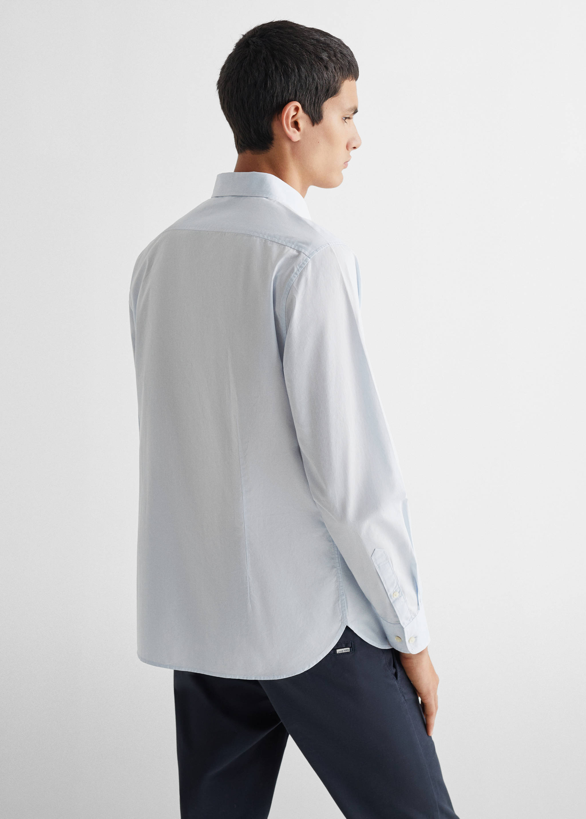 Bomull Oxford skjorta - Artikelns baksida