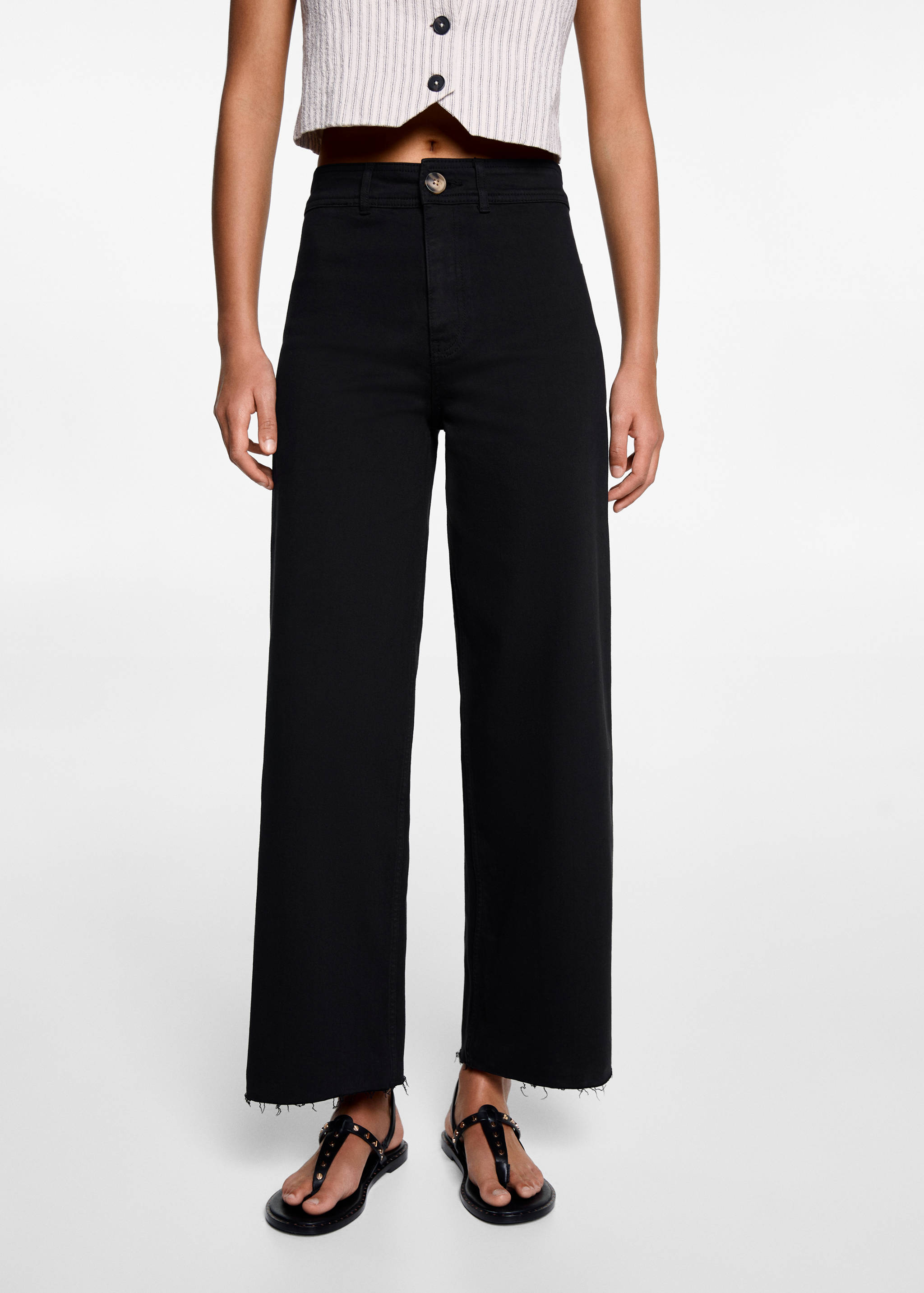 Jeans culotte mid-waist comfort - Details of the article 6