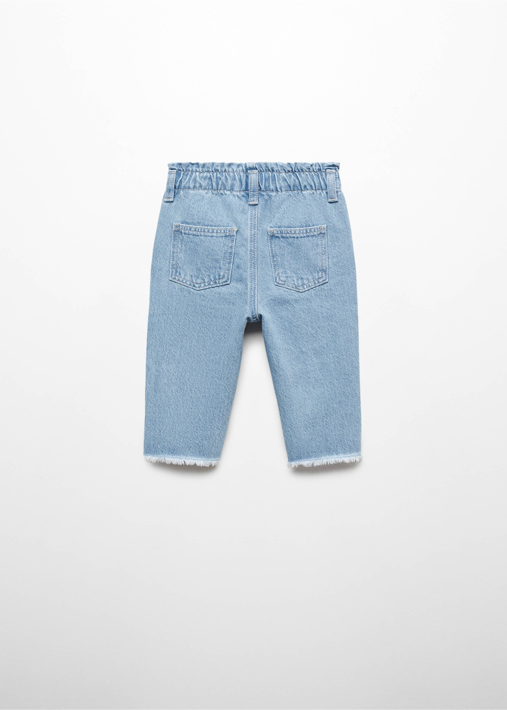 Dżinsy paperbag - Tylna strona artykułu, Jasnoniebieski. Ref: 67060660-00.