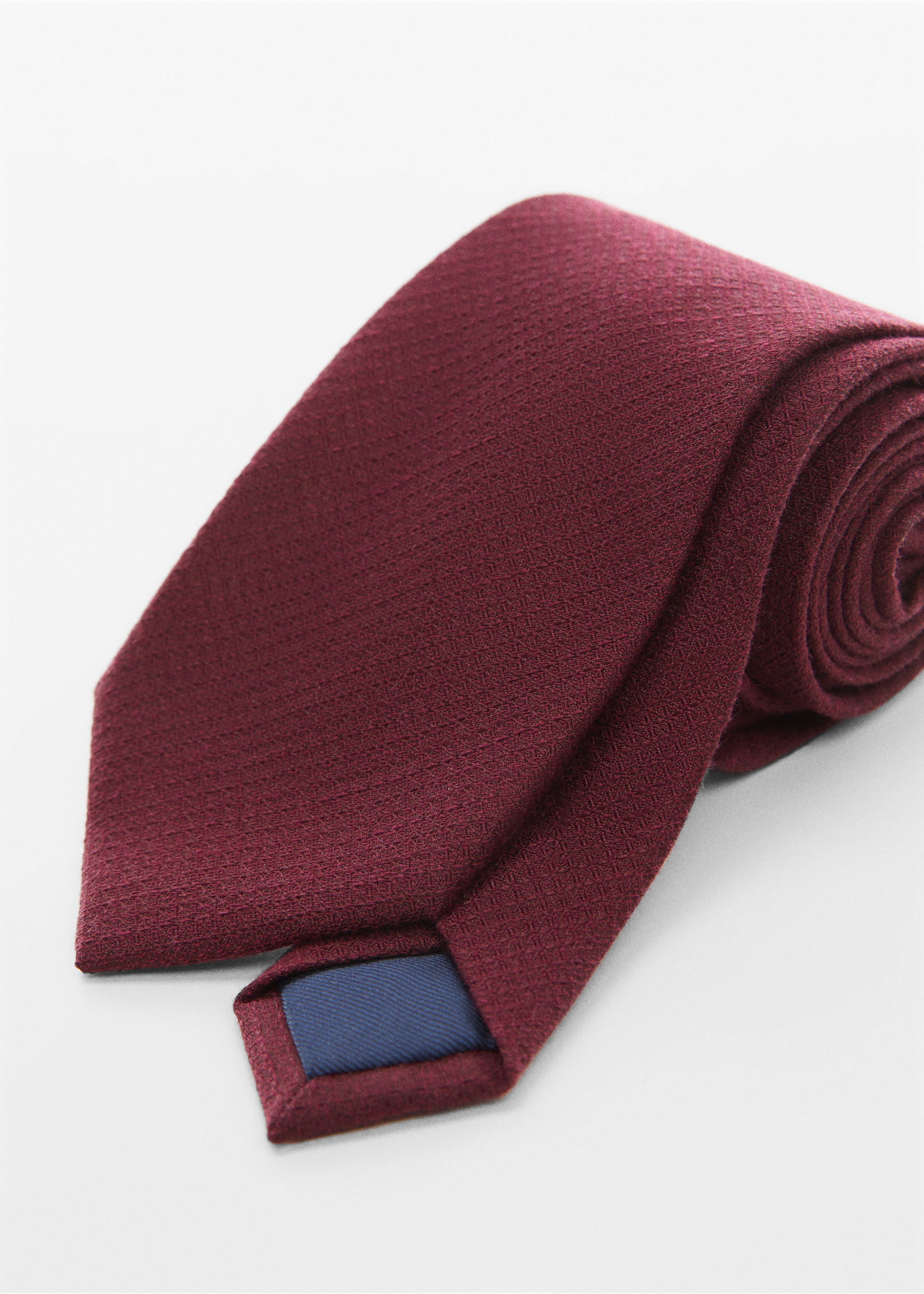 Structured cotton tie - Medium plane