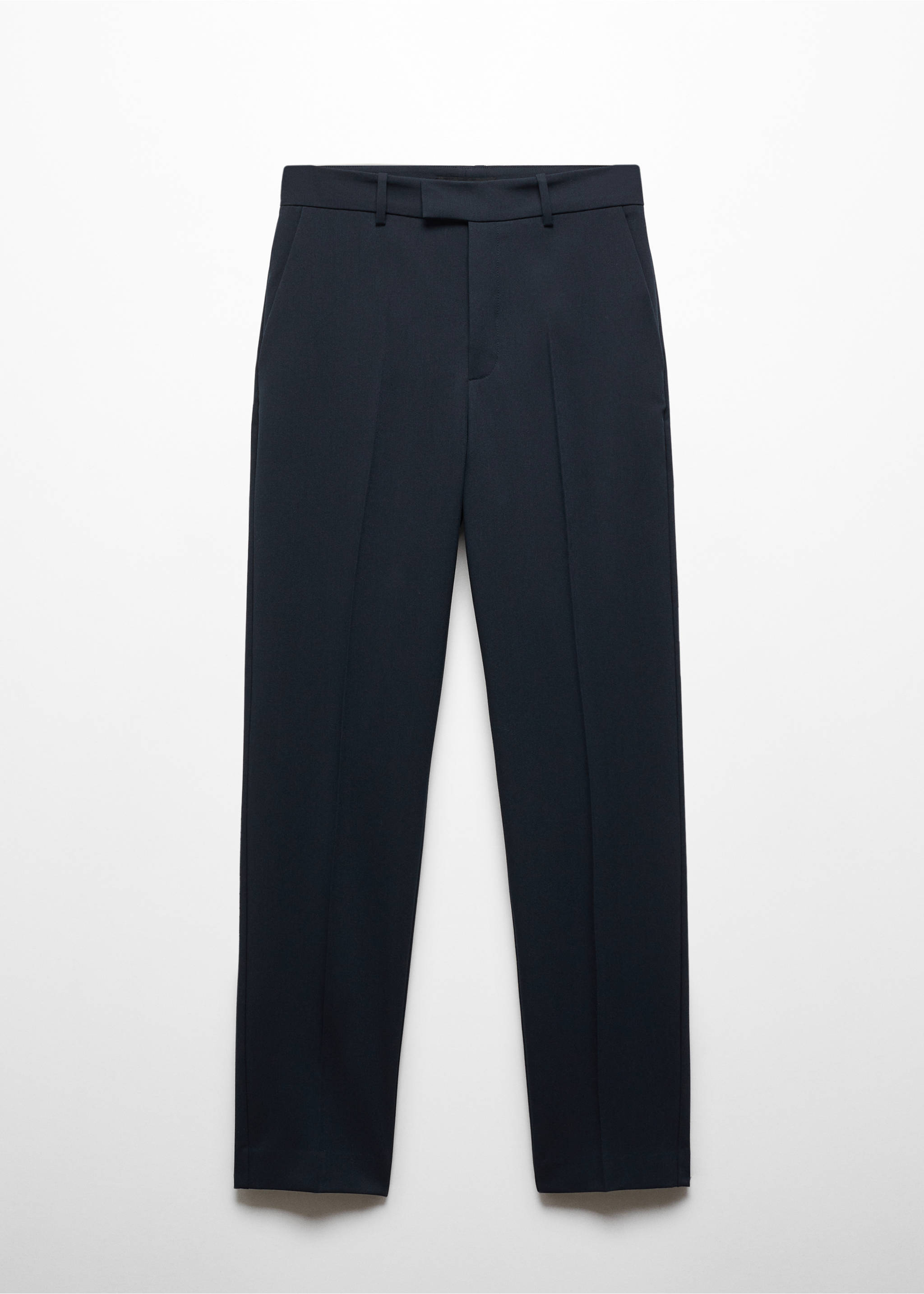 Straight suit trousers - Article without model, Dark Navy. Ref: 67060666-00.