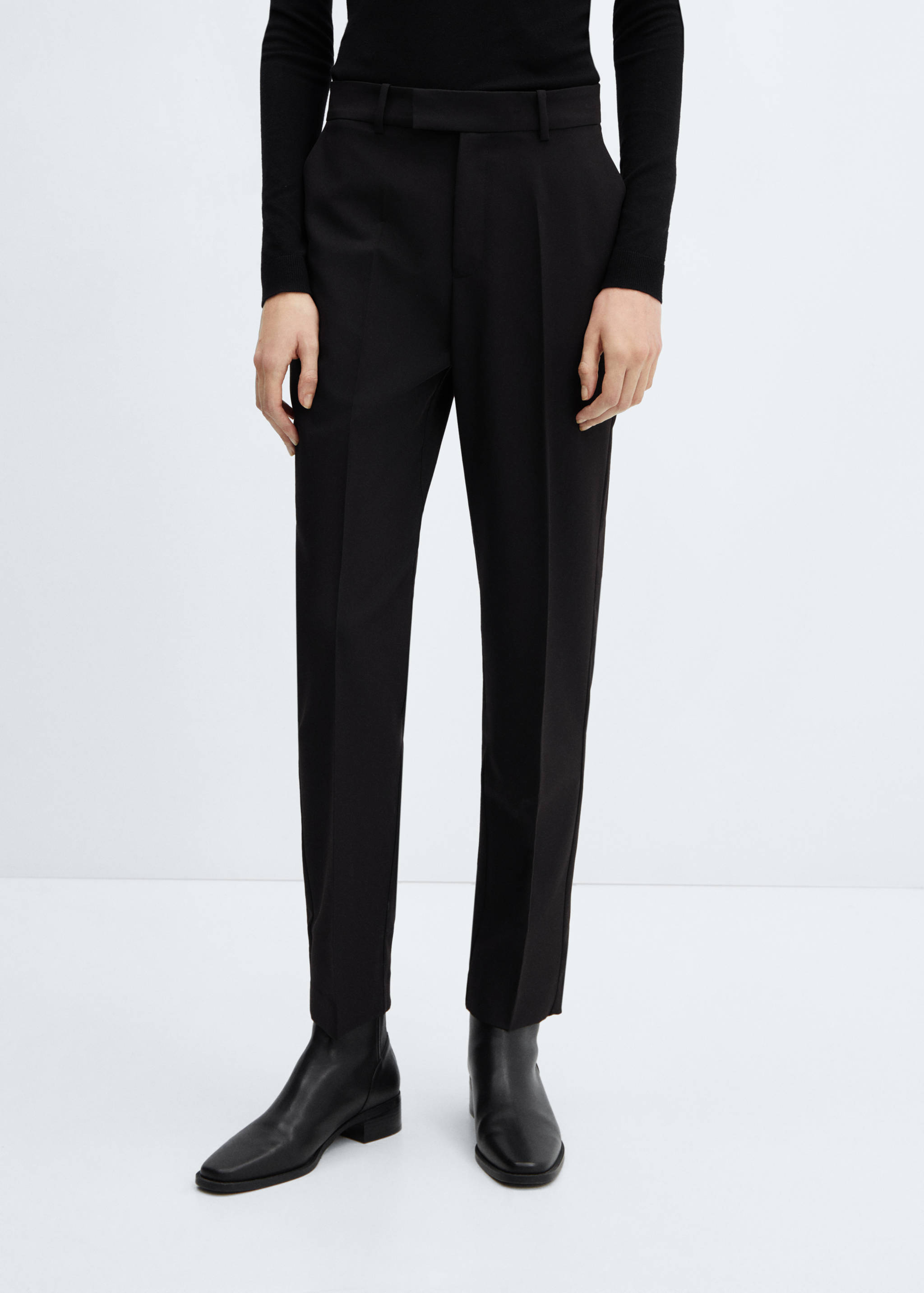 Gerade Anzughose - Mittlere Ansicht