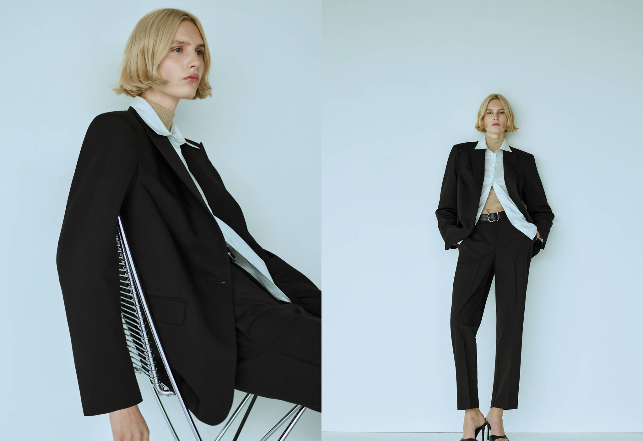 Straight-fit pantalon - Panoramische tekening