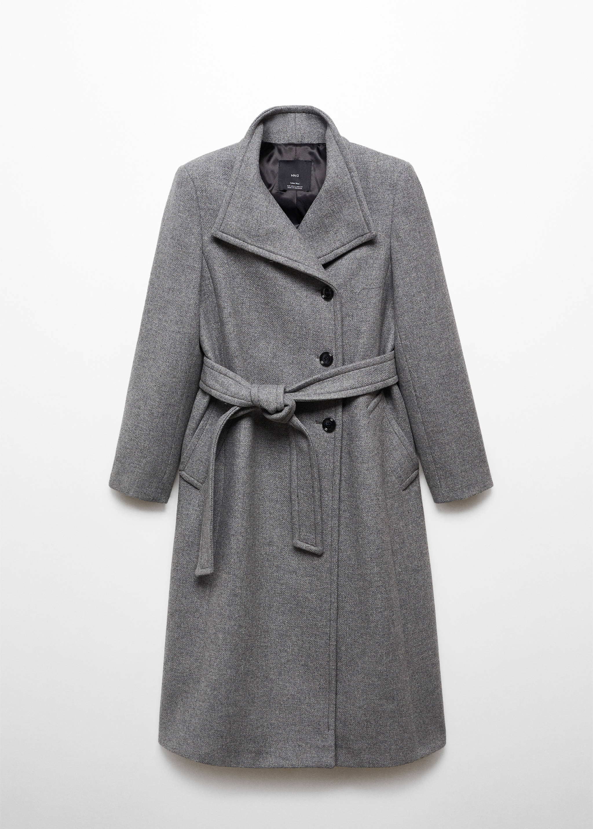 Manteco wool coat with belt - Article without model