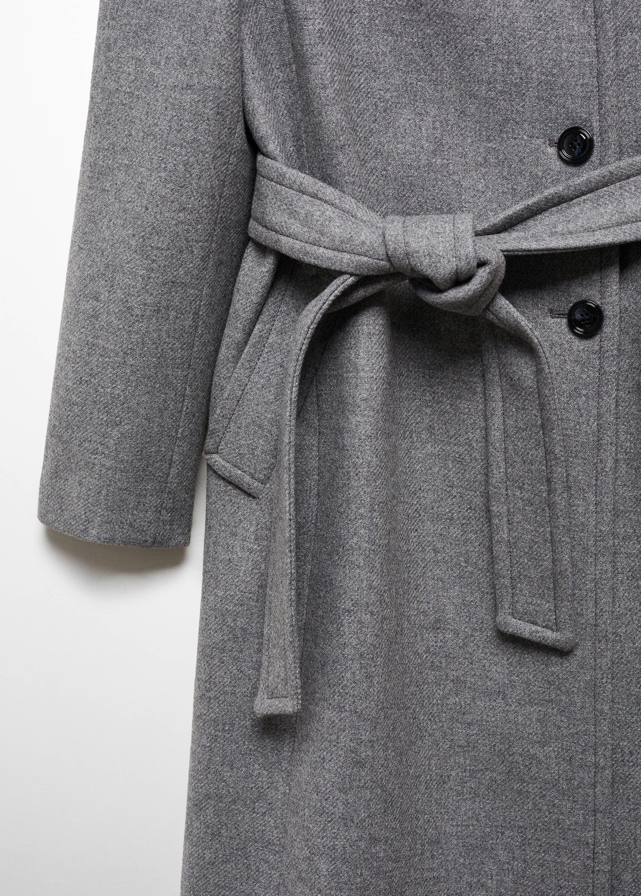 Manteco wool coat with belt - Details of the article 8