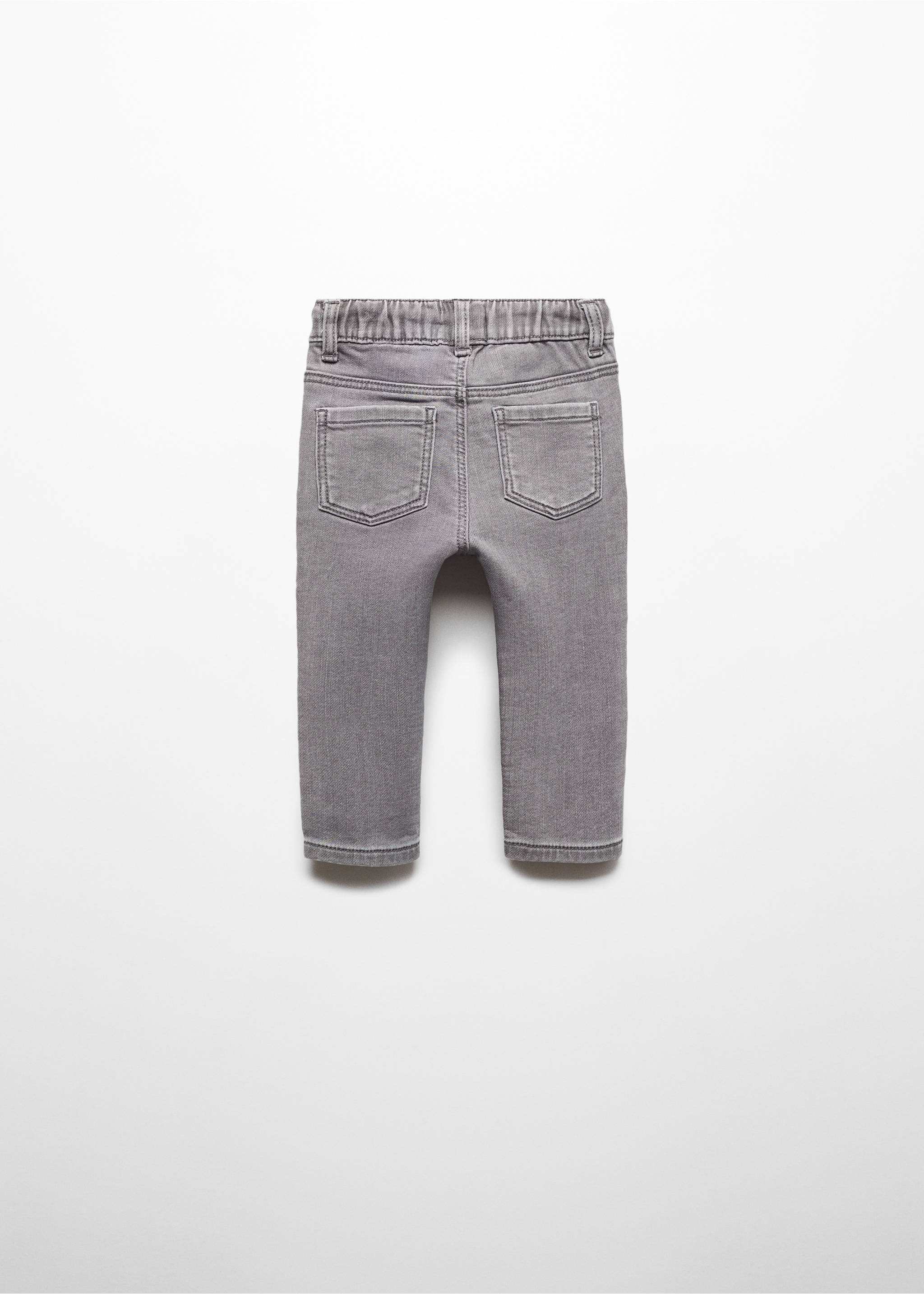 Drawstring waist jeans - Reverse of the article, Denim Grey. Ref: 67060674-00.