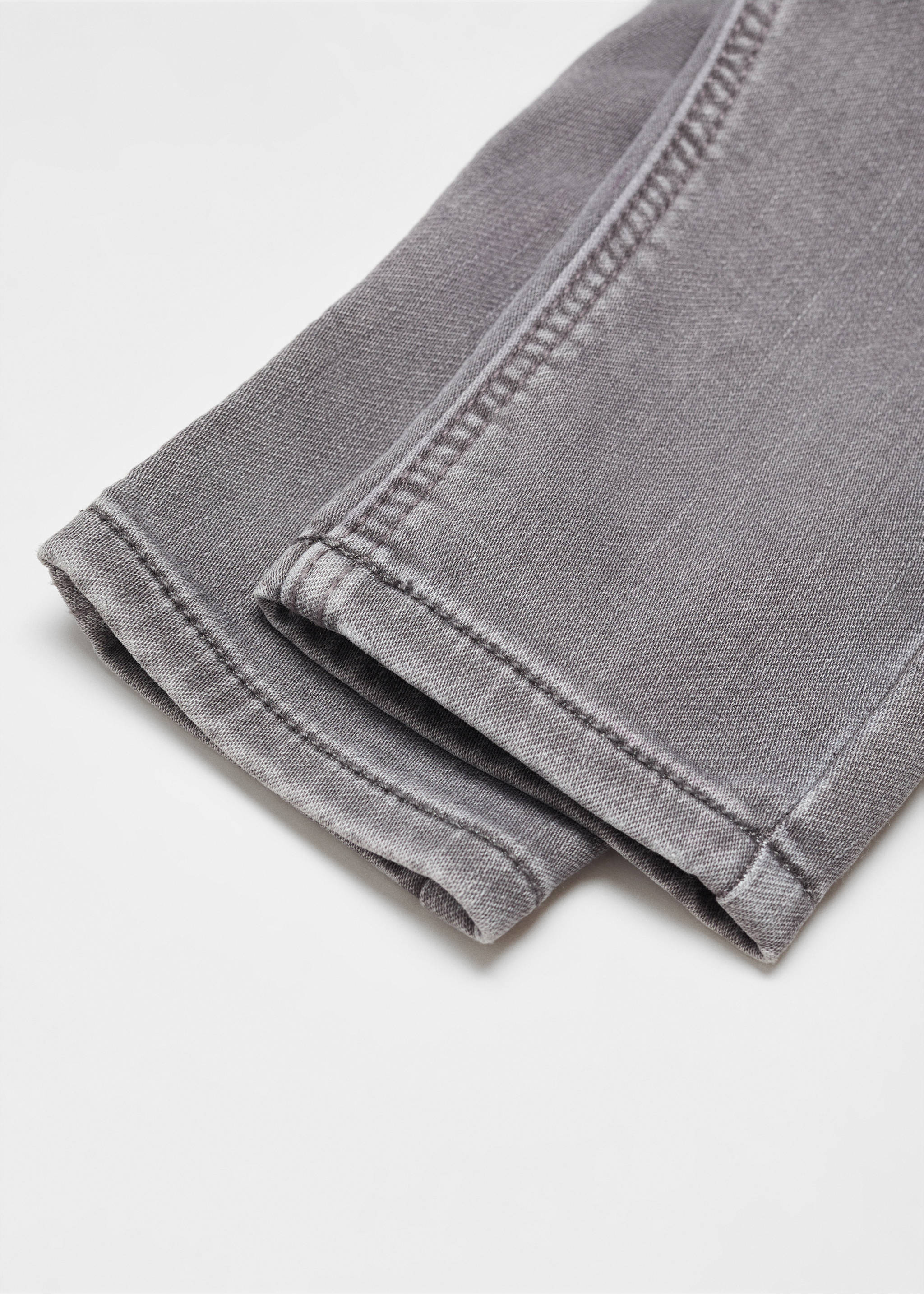 Drawstring waist jeans - Details of the article 0, Denim Grey. Ref: 67060674-00.