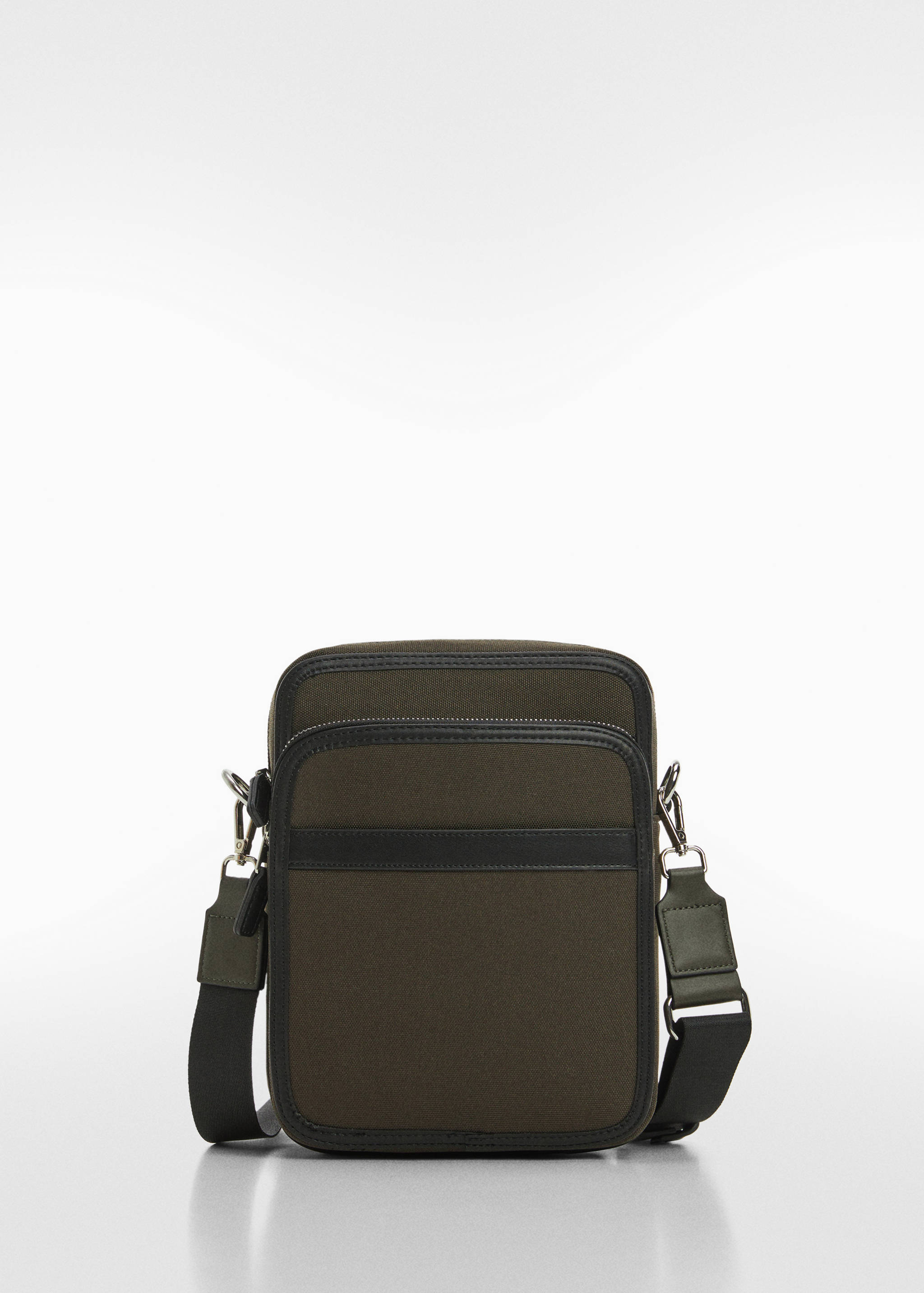 Shoulder bag with faux-leather details - Article without model