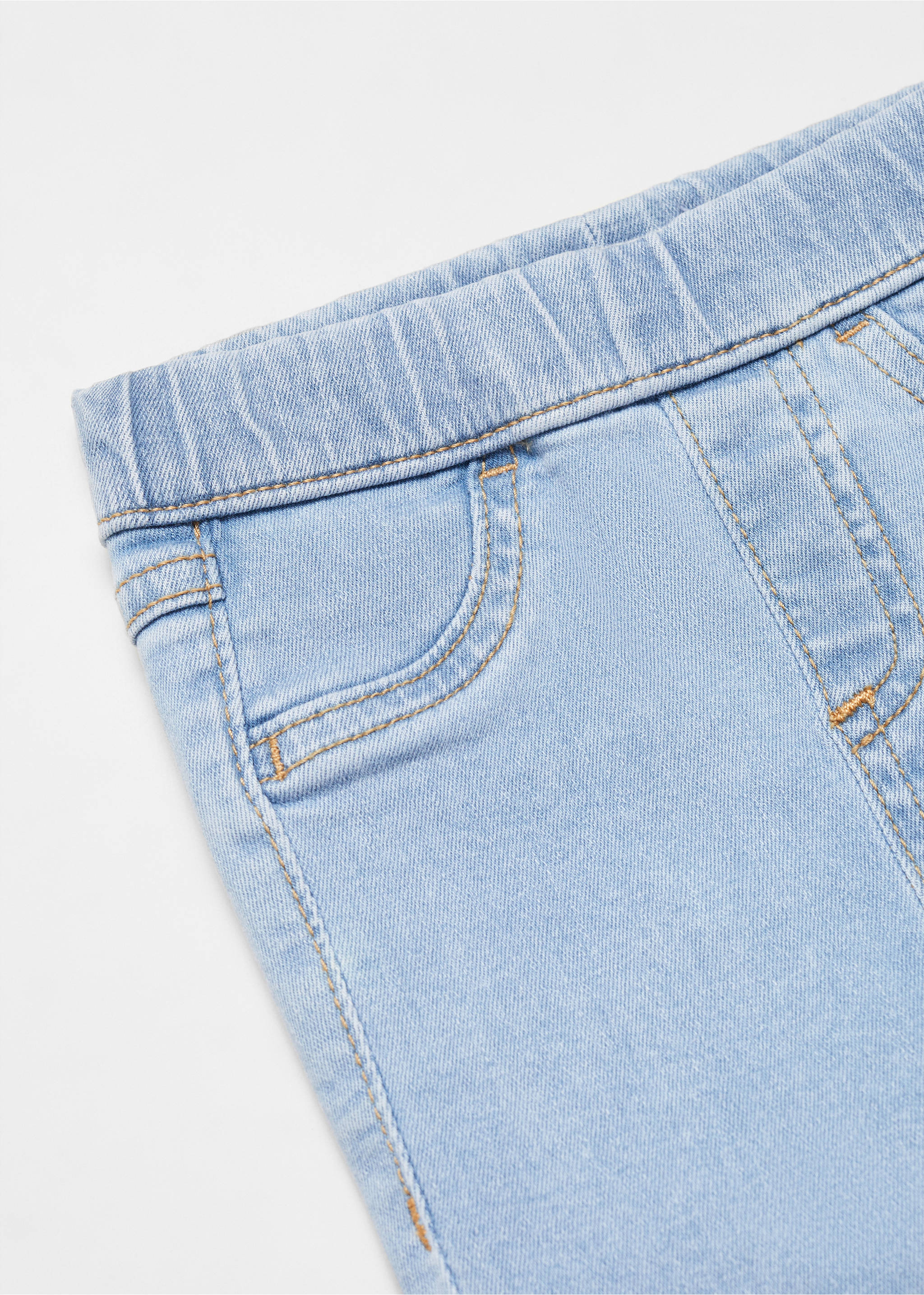 Jean taille élastique - Détail de l'article 8, Bleu moyen. Ref: 67061009-00.