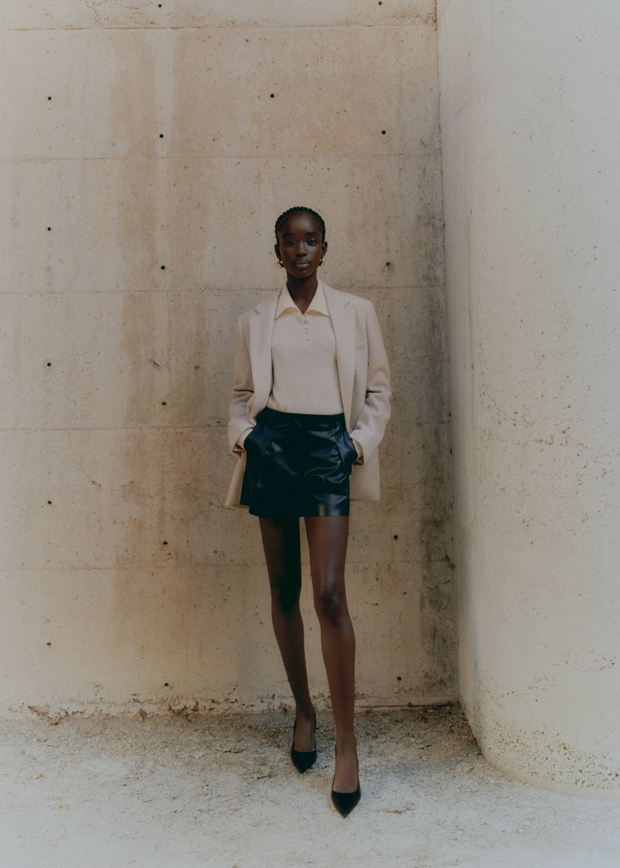 Shorts pinces efecte pell - Detall de l'article 6