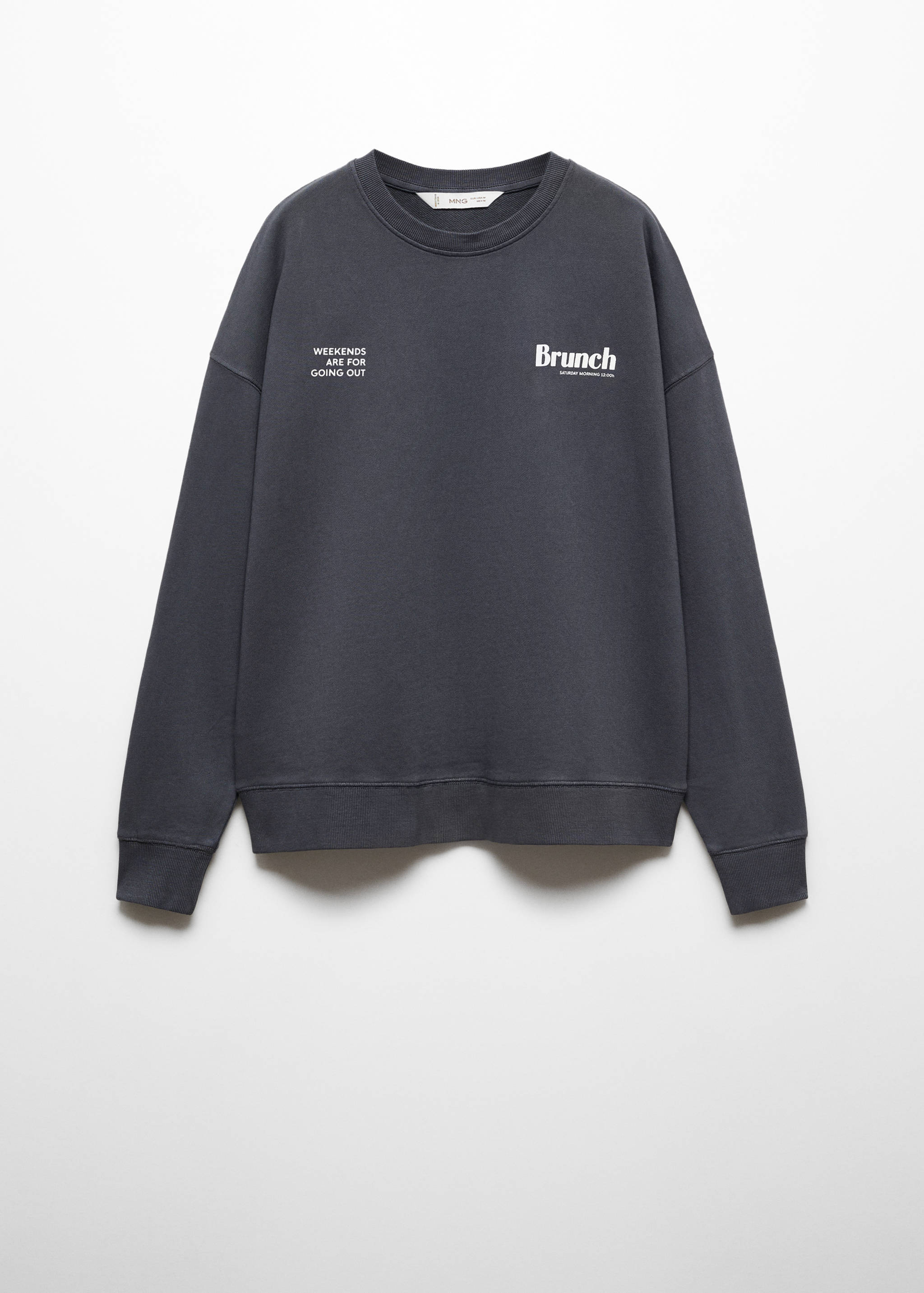Sudadera mensaje estampado - Artículo sin modelo