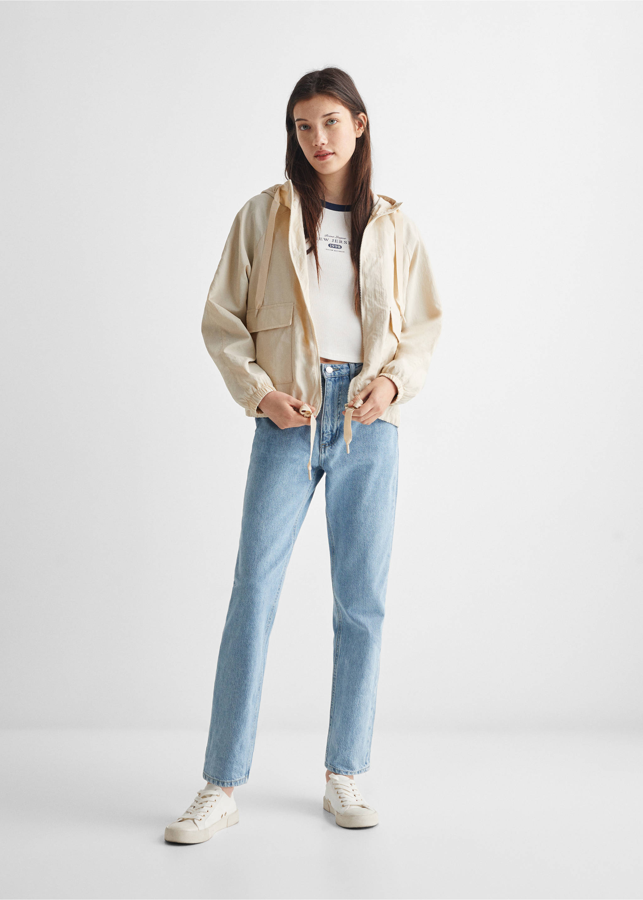 Leichte Jacke mit Taschen - Allgemeine Ansicht, Eisgrau. Ref: 67062911-00.