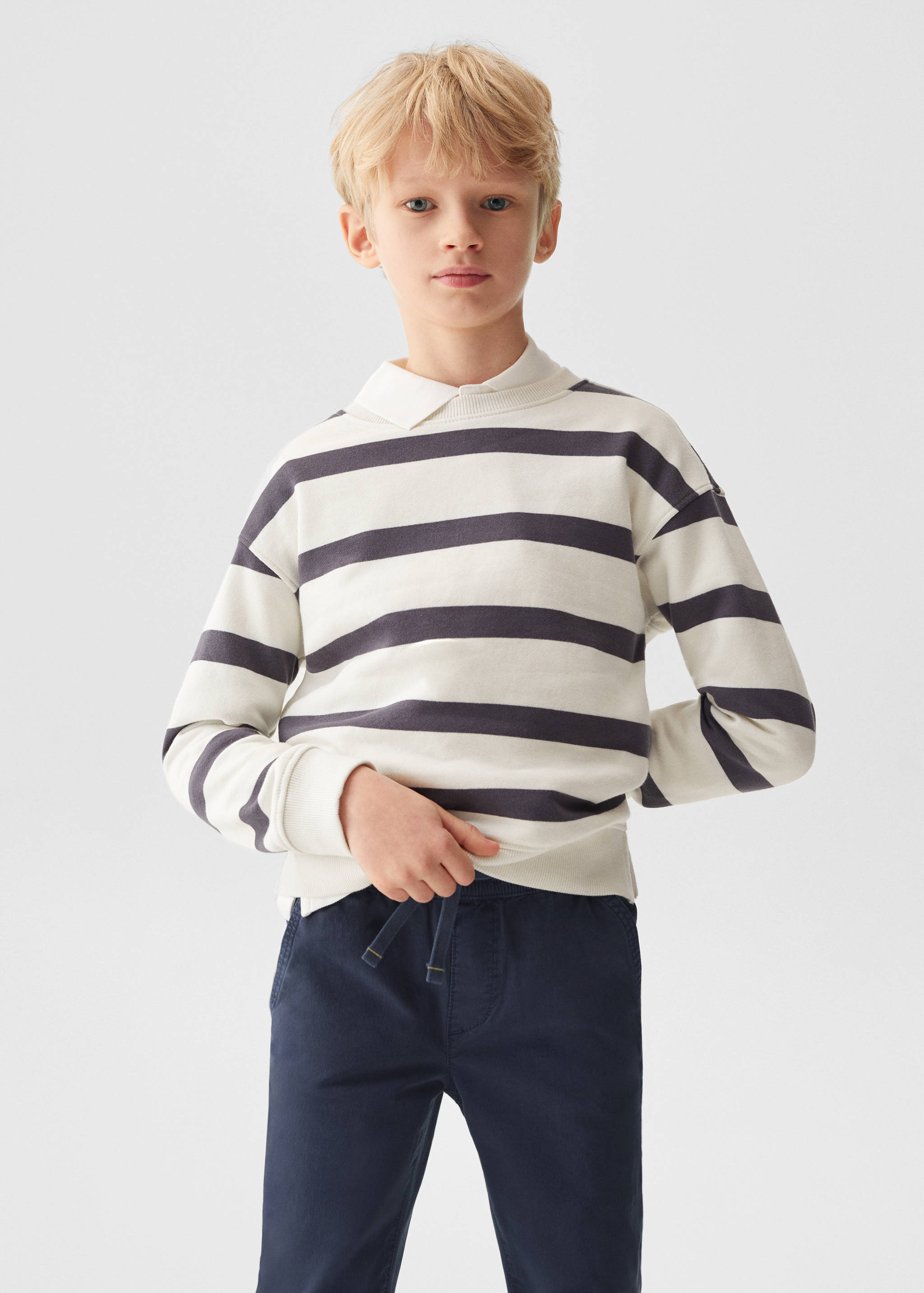 Jogger-Hose aus Baumwolle - Mittlere Ansicht