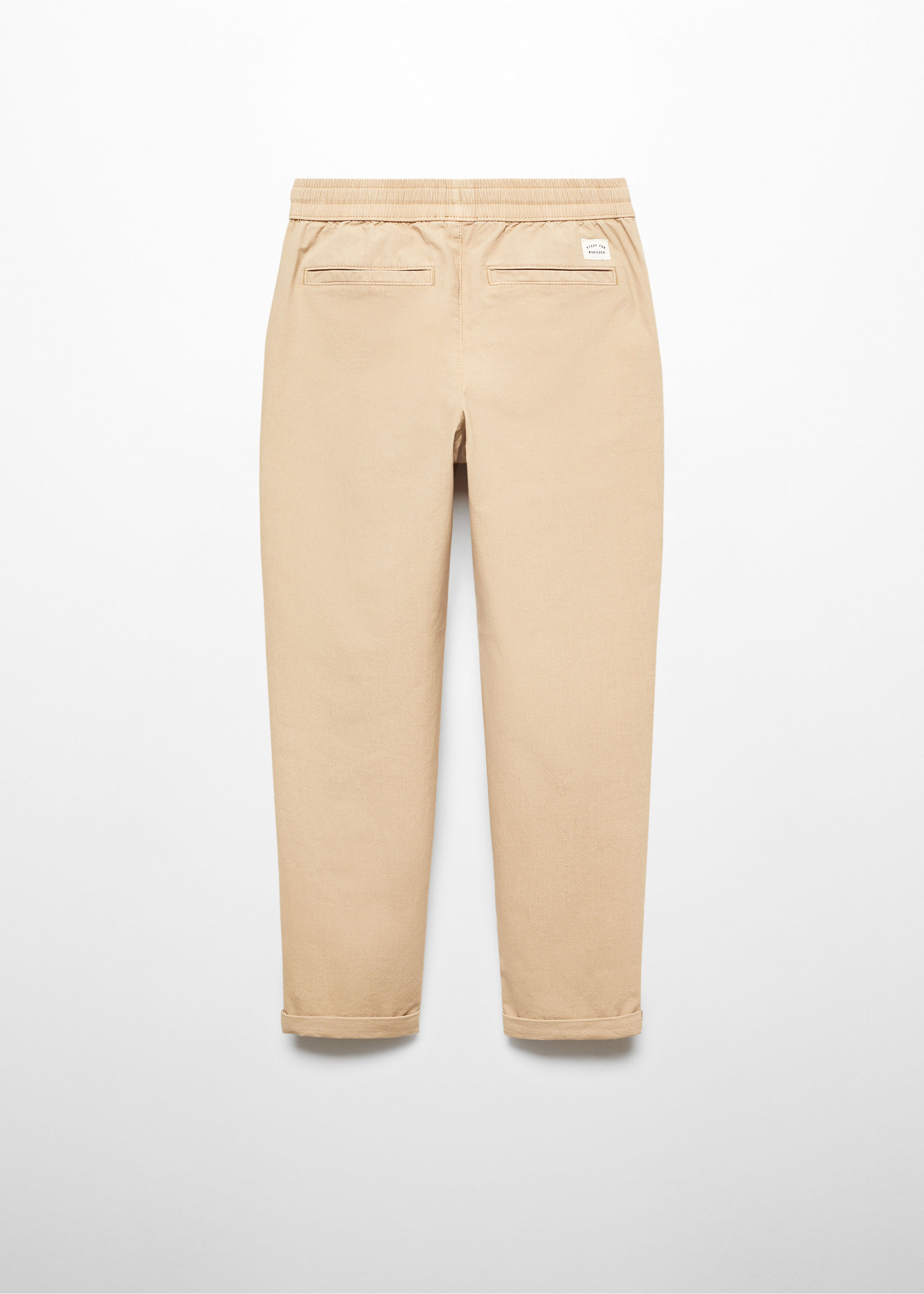 Cotton jogger-style trousers - Reverse of the article