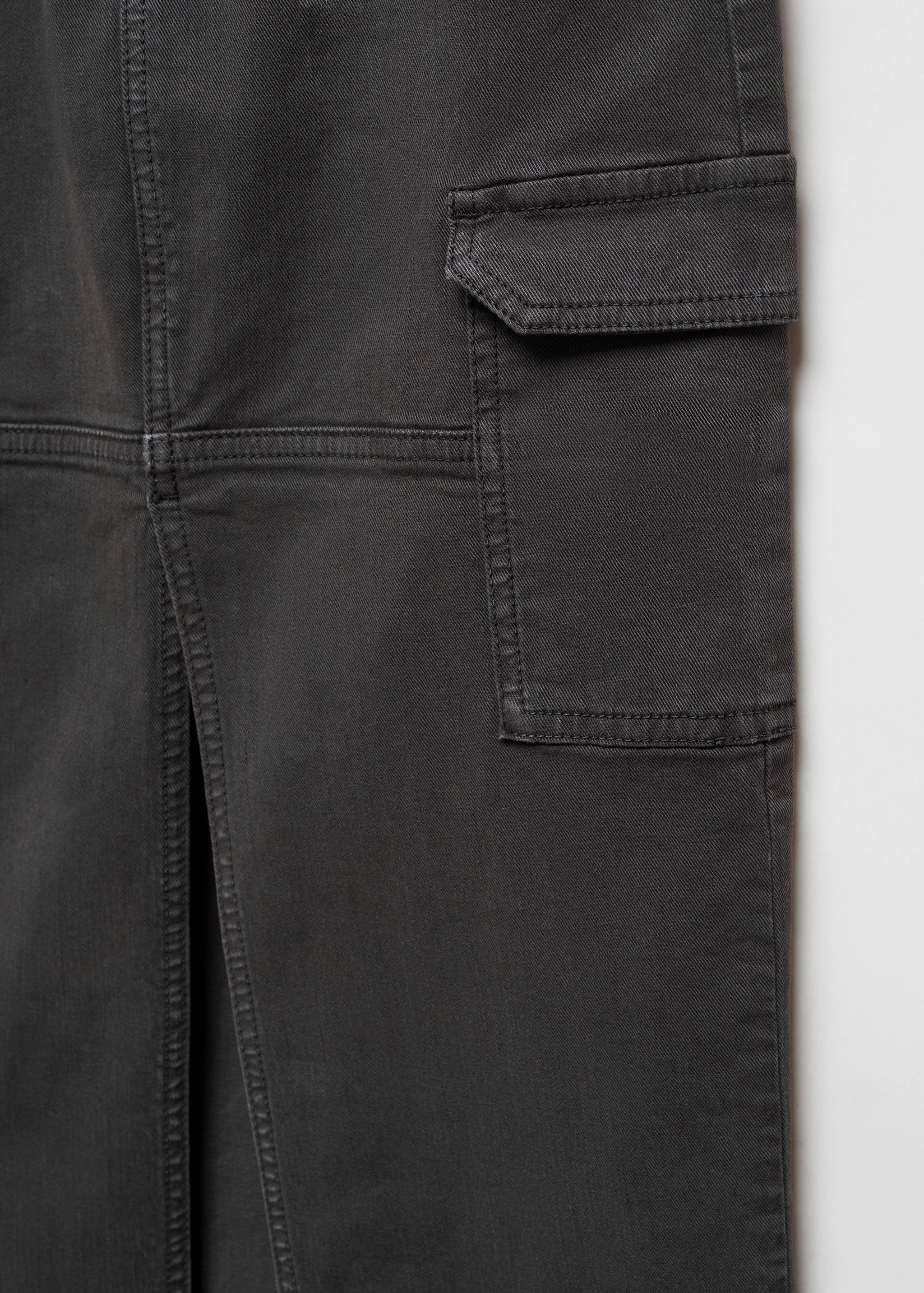 Long cargo skirt with pocket - Details of the article 8