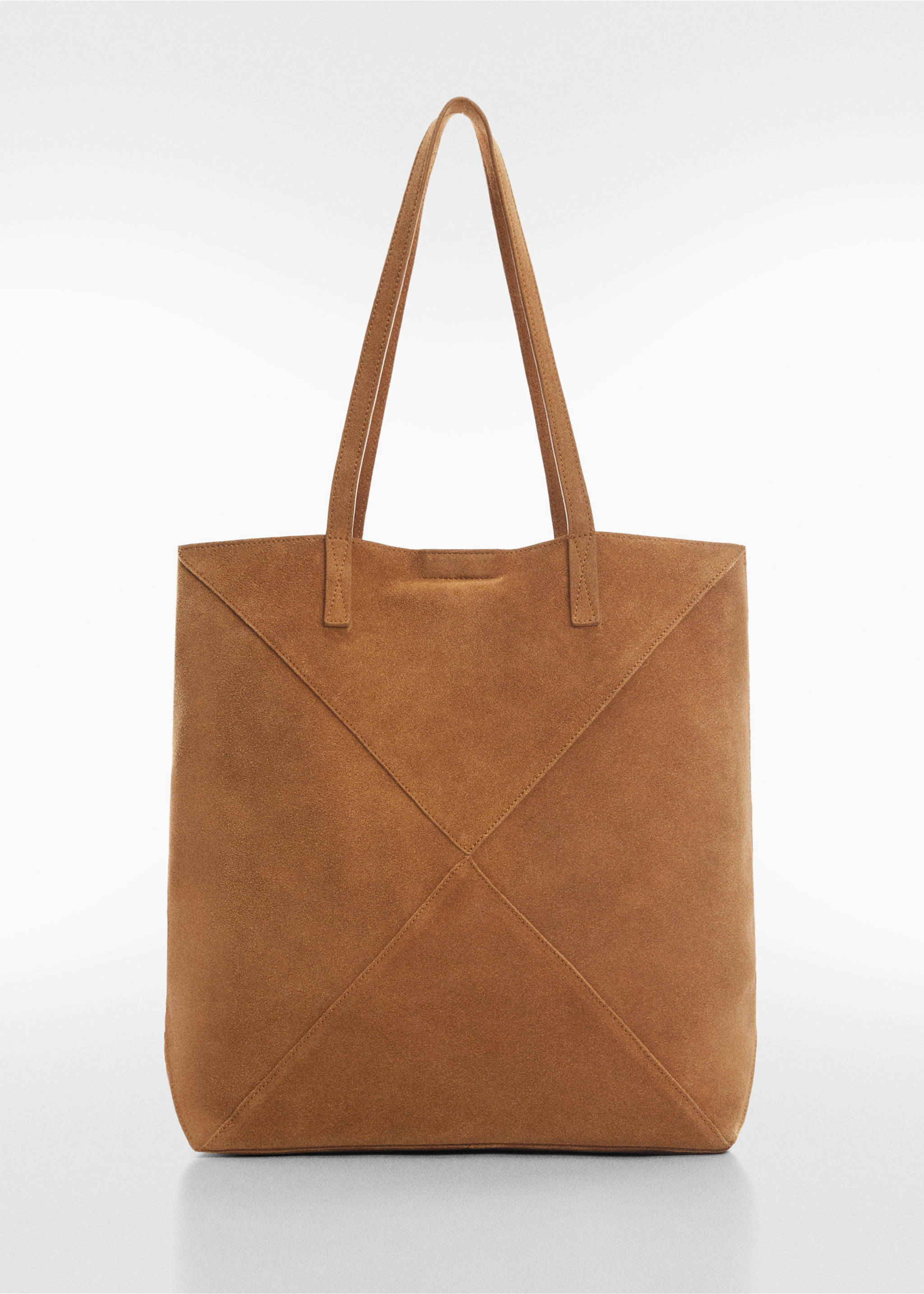 Leather shopper bag - Article without model, Medium Brown. Ref: 67062919-00.