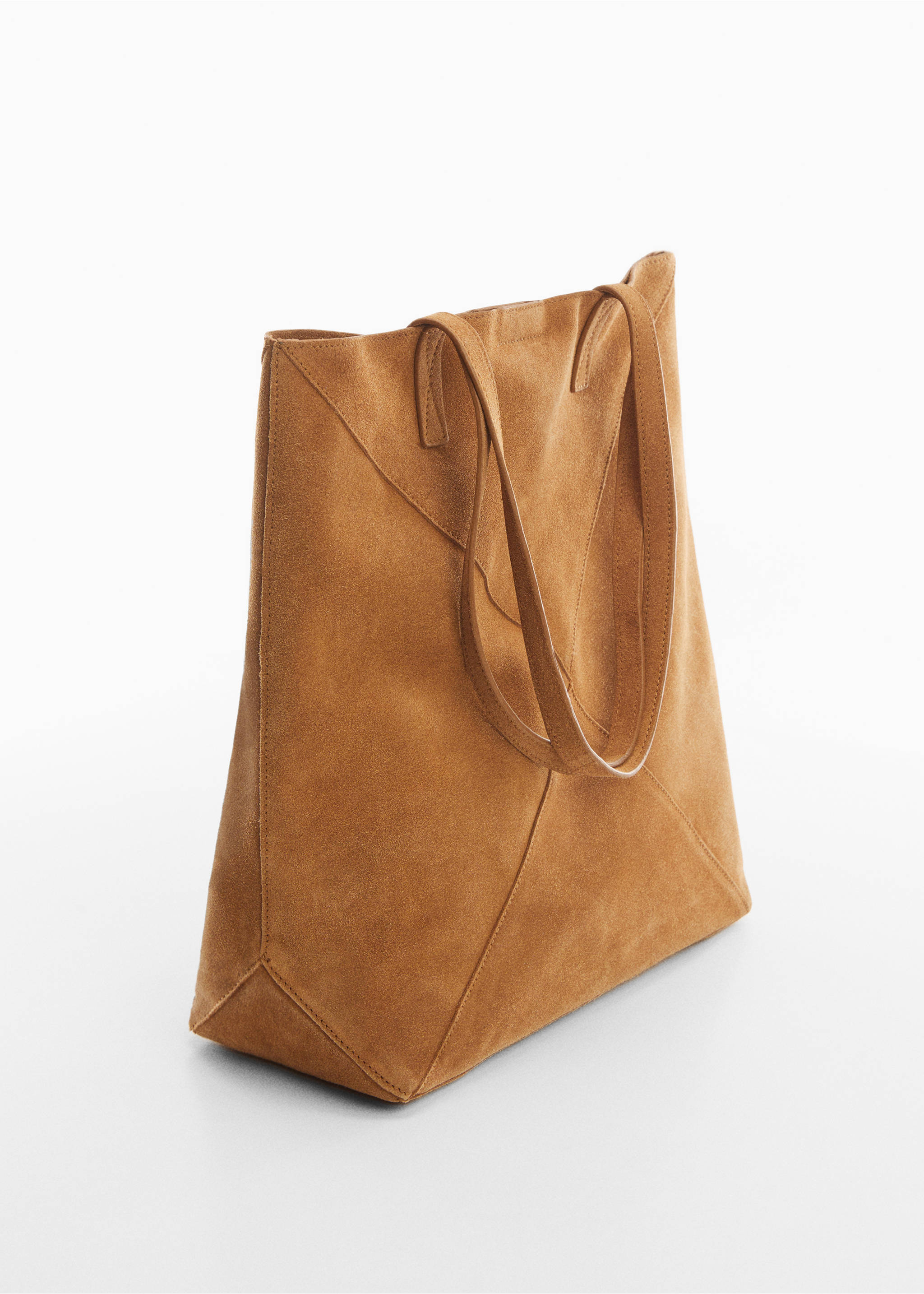 Leather shopper bag - Medium plane, Medium Brown. Ref: 67062919-00.