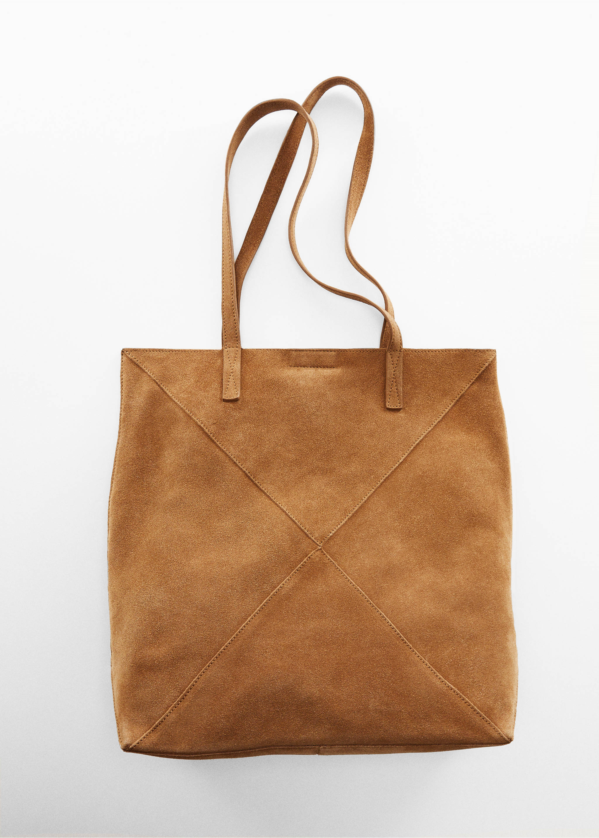 Leather shopper bag - Details of the article 5, Medium Brown. Ref: 67062919-00.