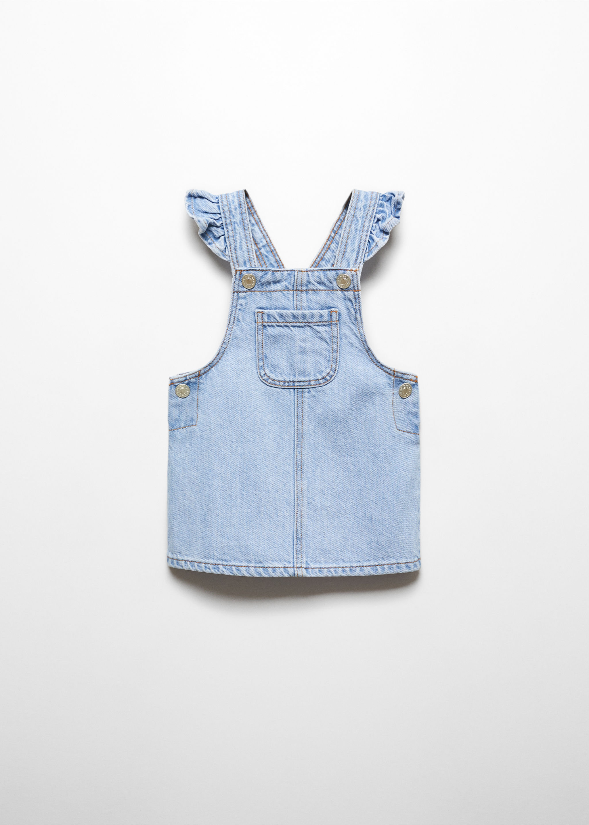 Robe chasuble denim volants - Article sans modèle
