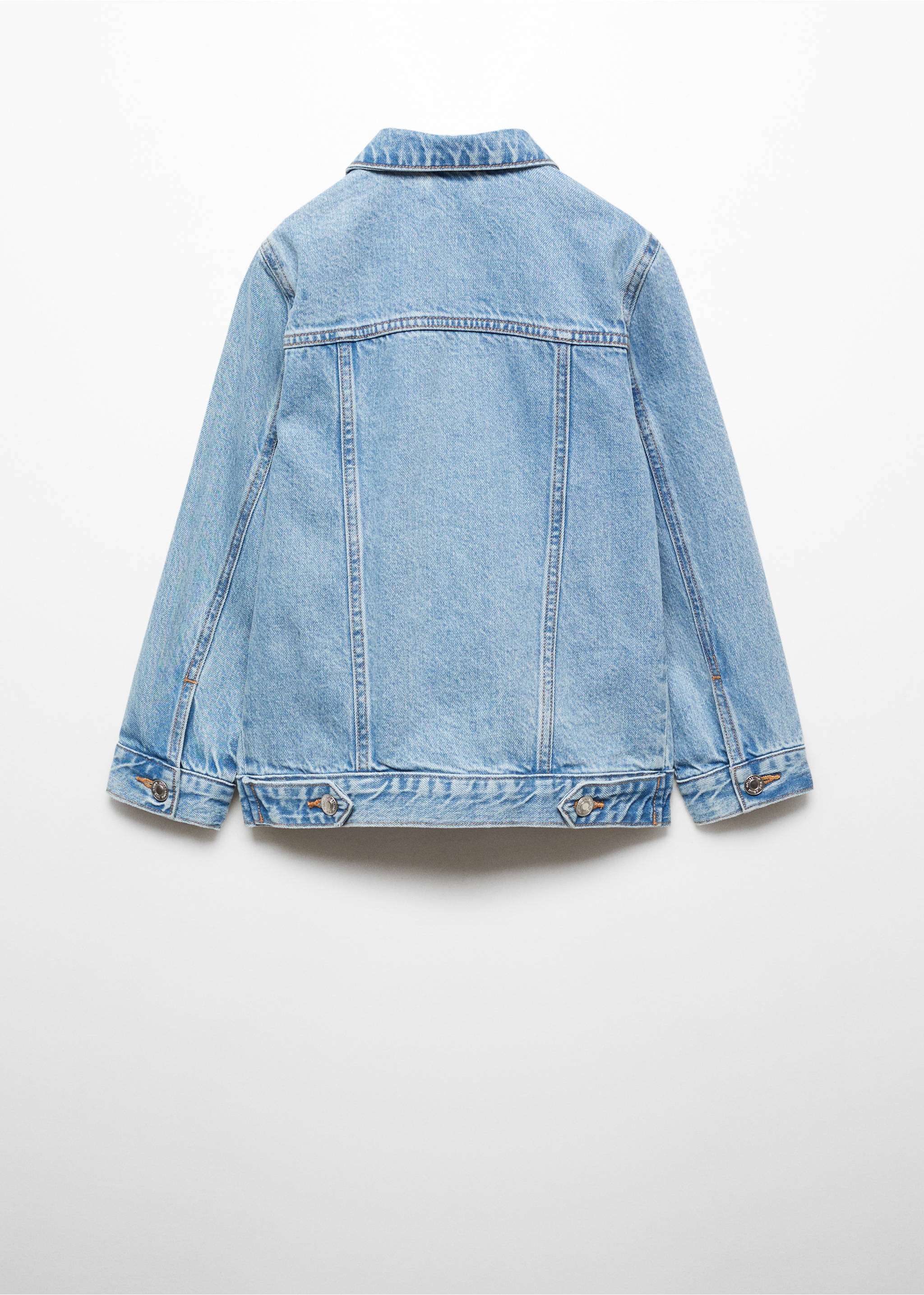 Pockets denim jacket - Reverse of the article, Medium Blue. Ref: 67063266-00.
