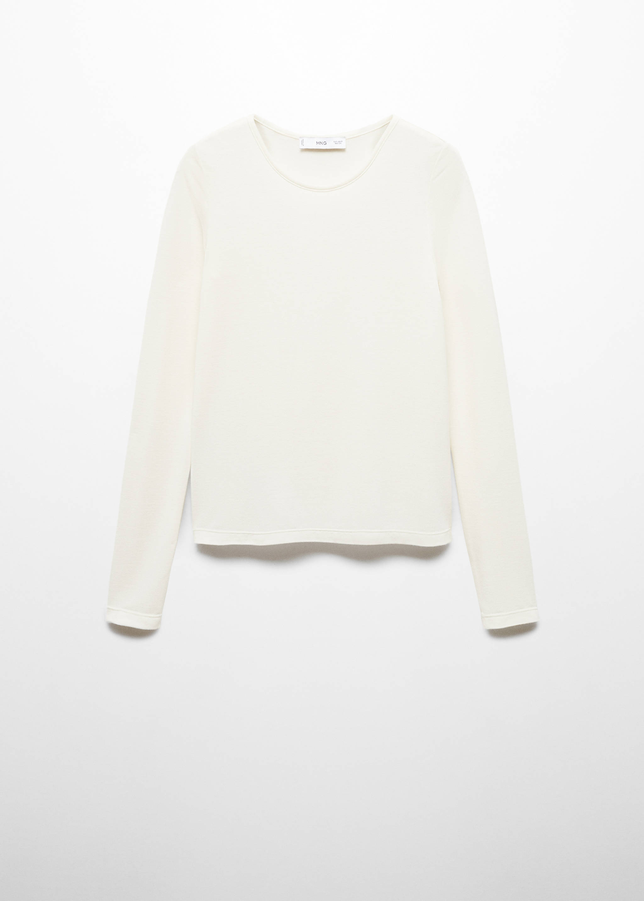 Round-neck knitted t-shirt - Article without model