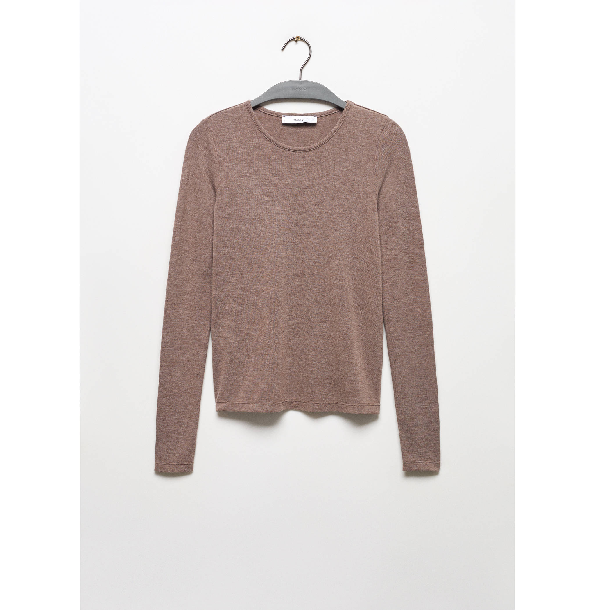 Round-neck knitted t-shirt - Article without model